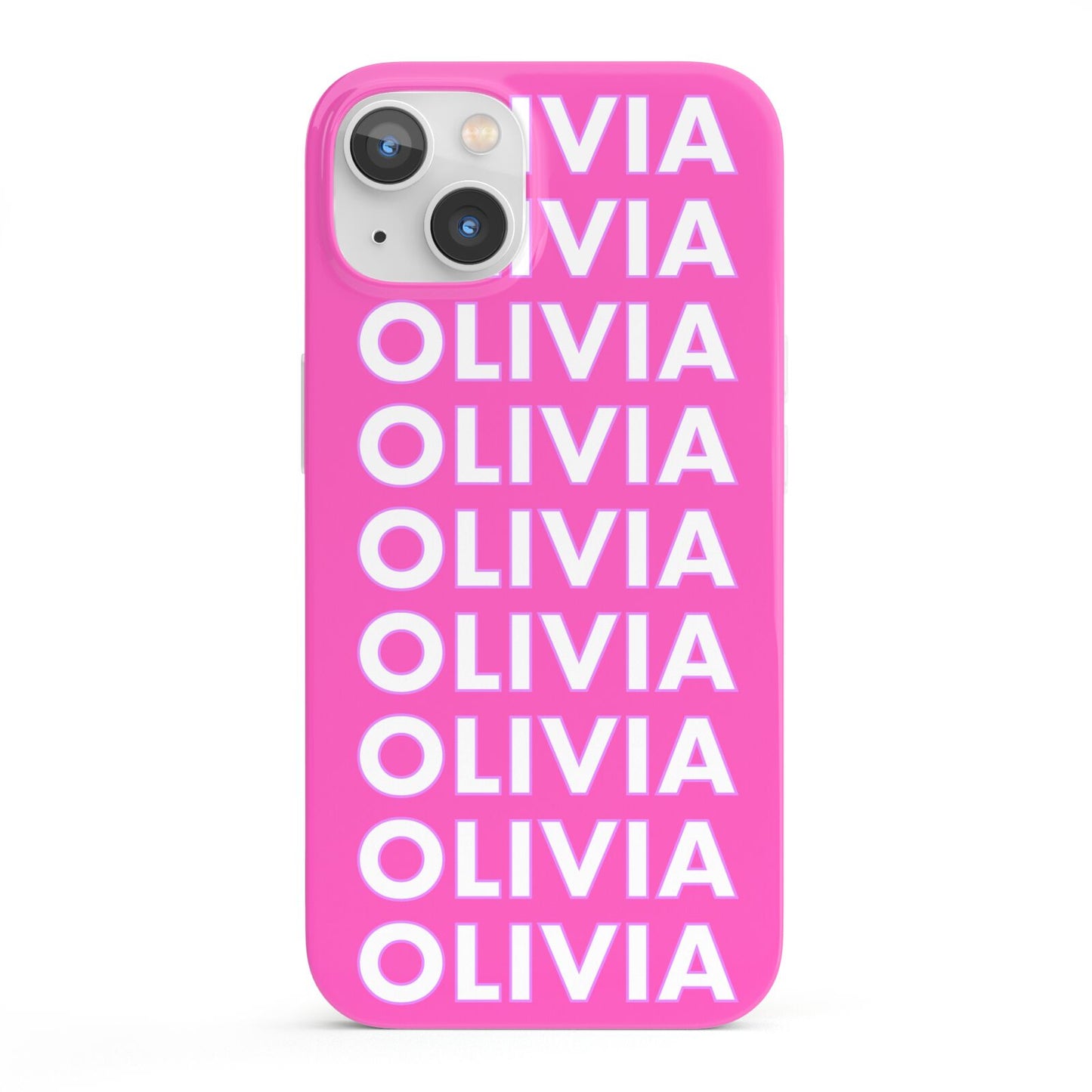 Personalised Pink Names iPhone 13 Full Wrap 3D Snap Case