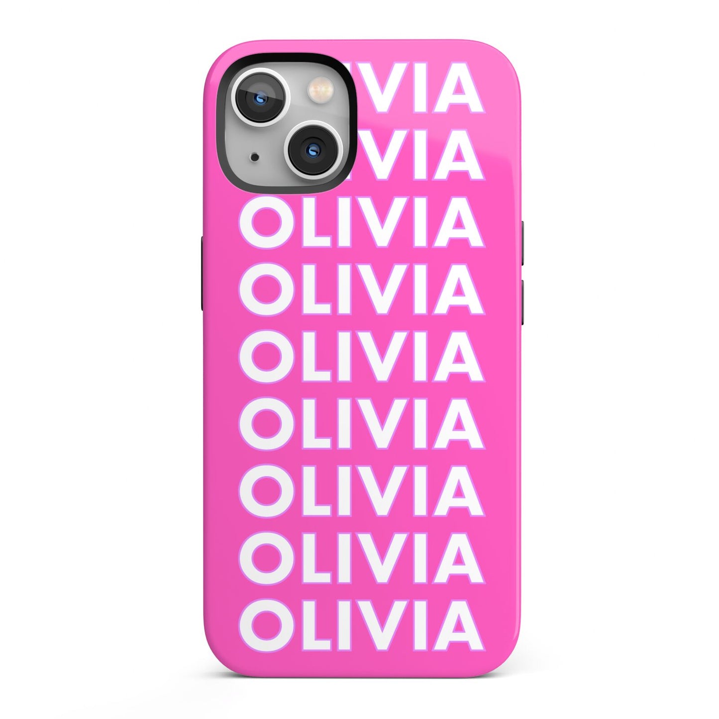 Personalised Pink Names iPhone 13 Full Wrap 3D Tough Case