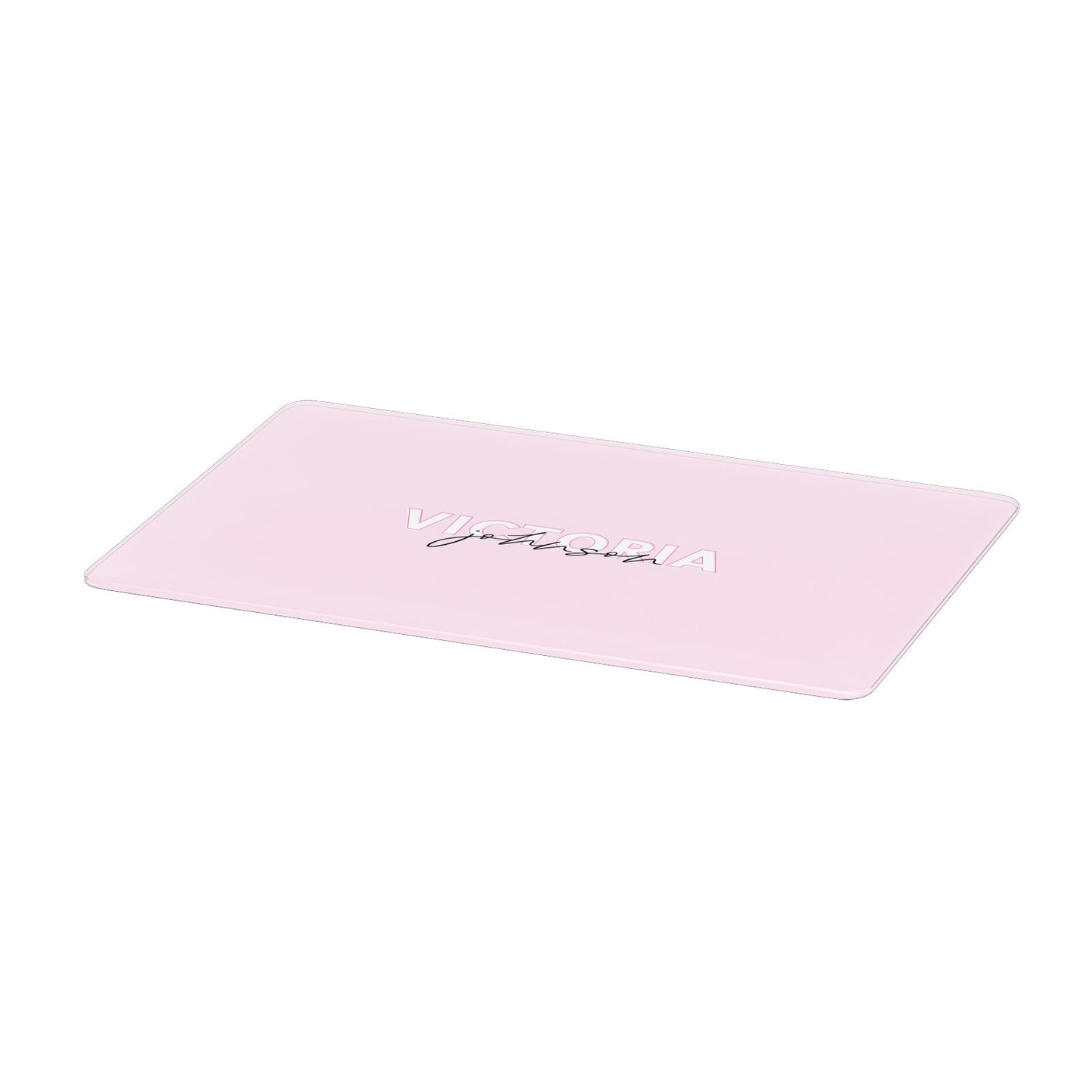 Personalised Pink Outline Name Apple MacBook Case Only