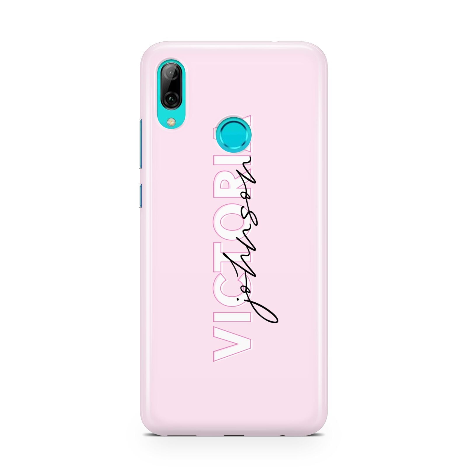 Personalised Pink Outline Name Huawei P Smart 2019 Case