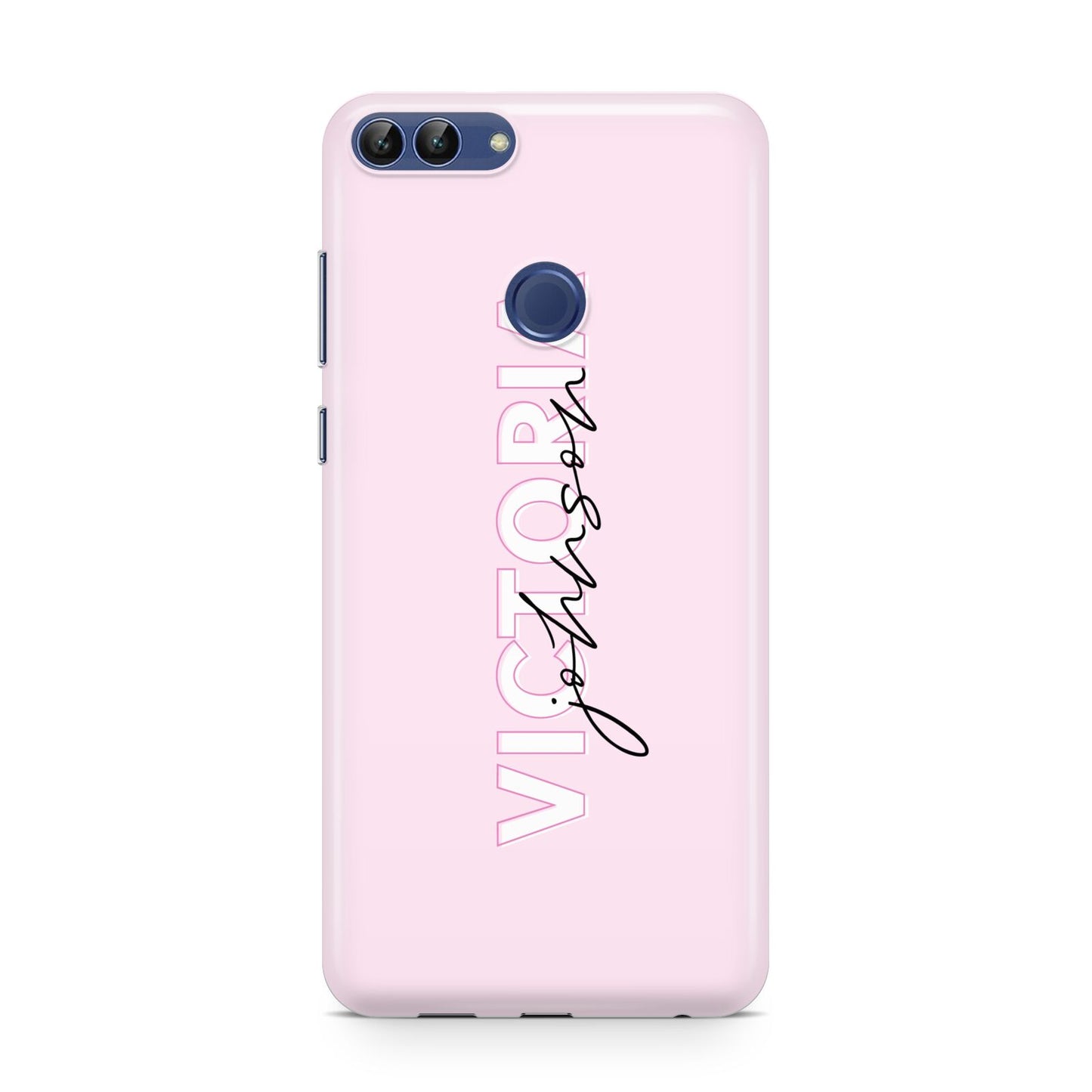 Personalised Pink Outline Name Huawei P Smart Case