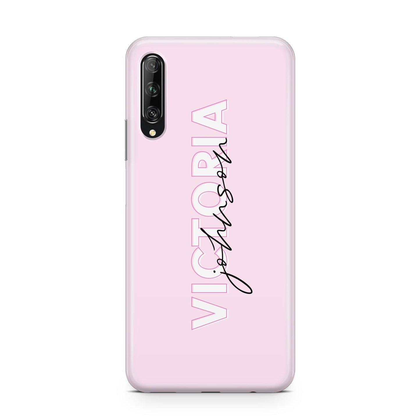 Personalised Pink Outline Name Huawei P Smart Pro 2019