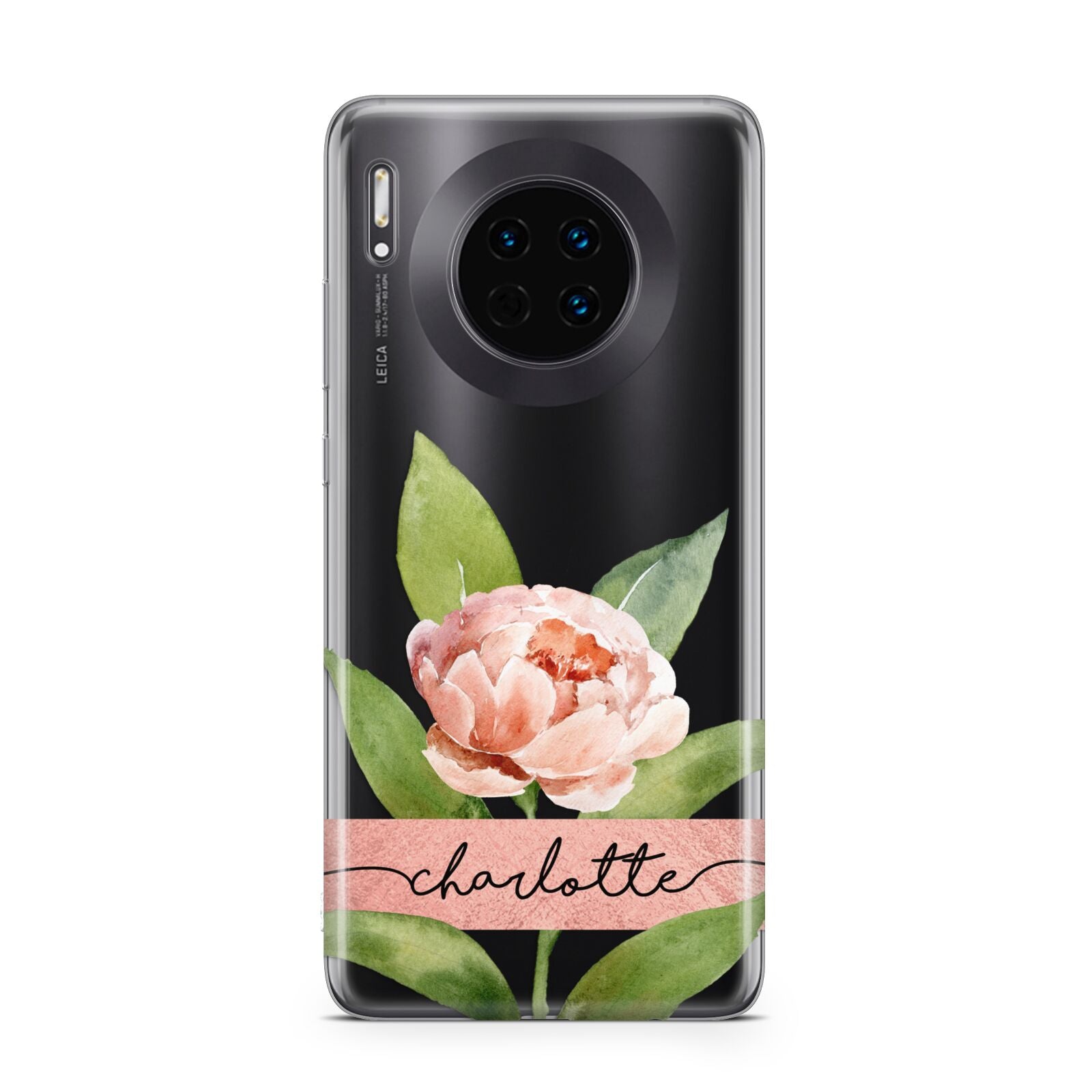 Personalised Pink Peony Huawei Mate 30