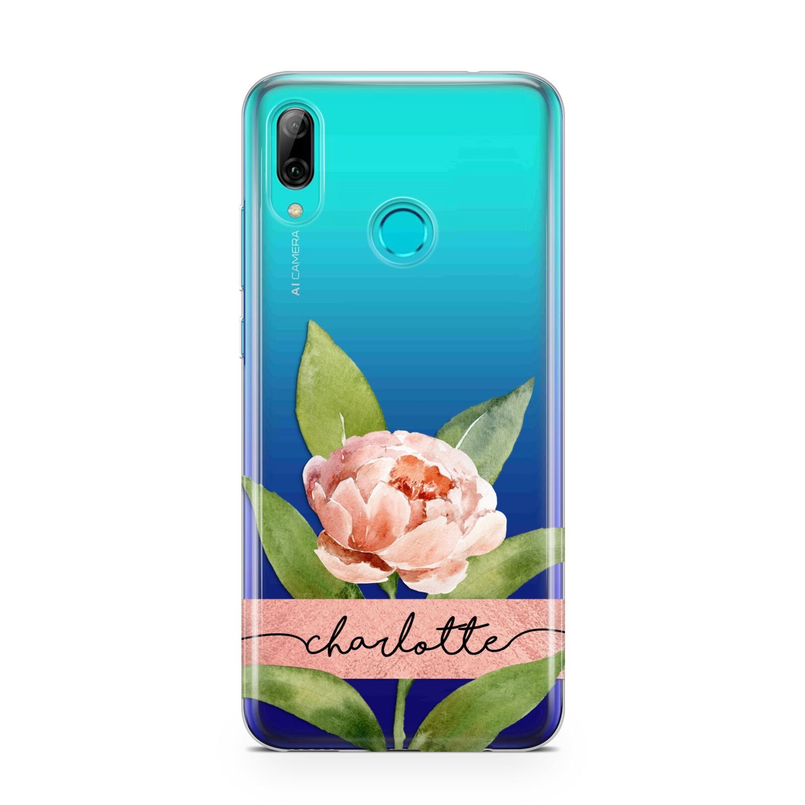 Personalised Pink Peony Huawei P Smart 2019 Case