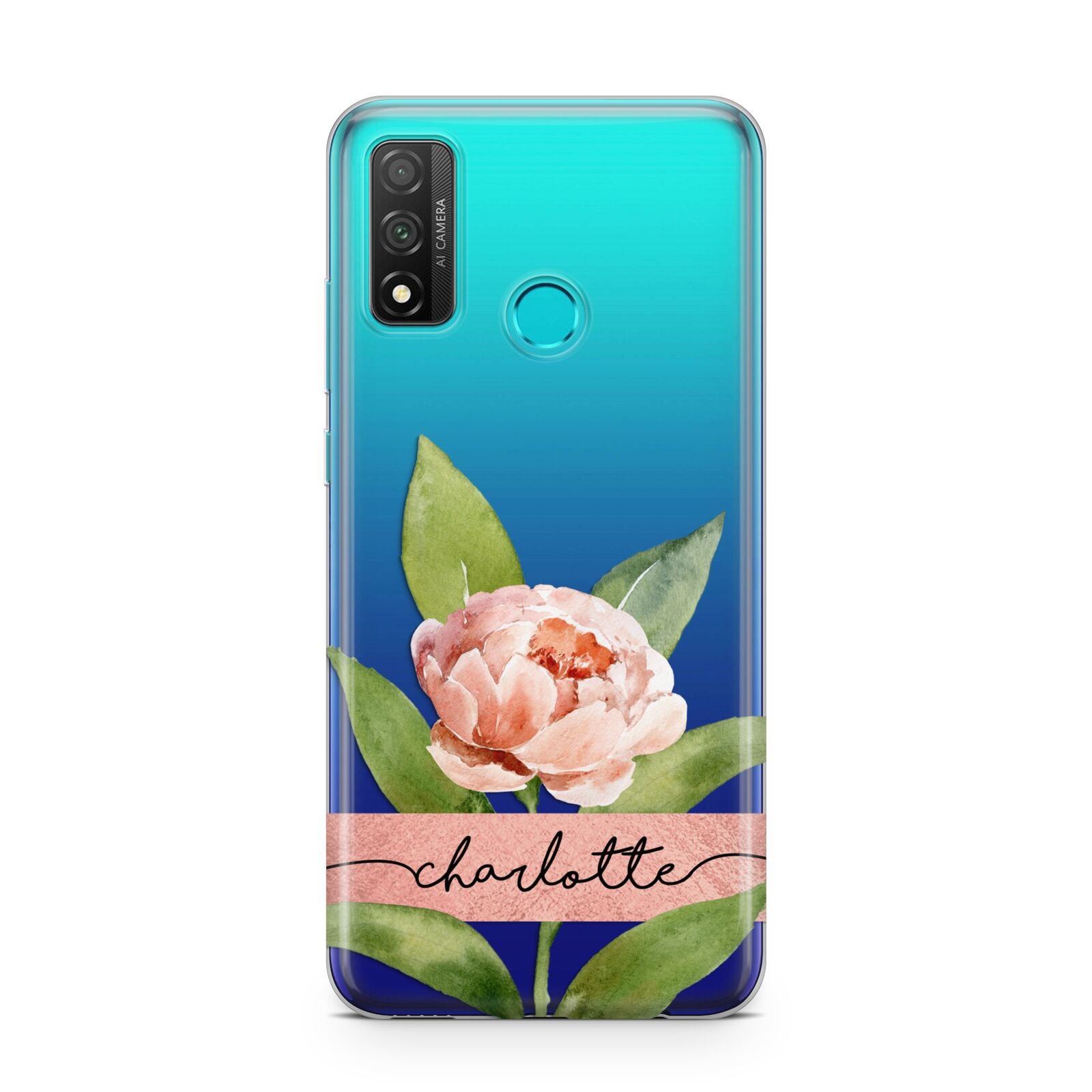 Personalised Pink Peony Huawei P Smart 2020