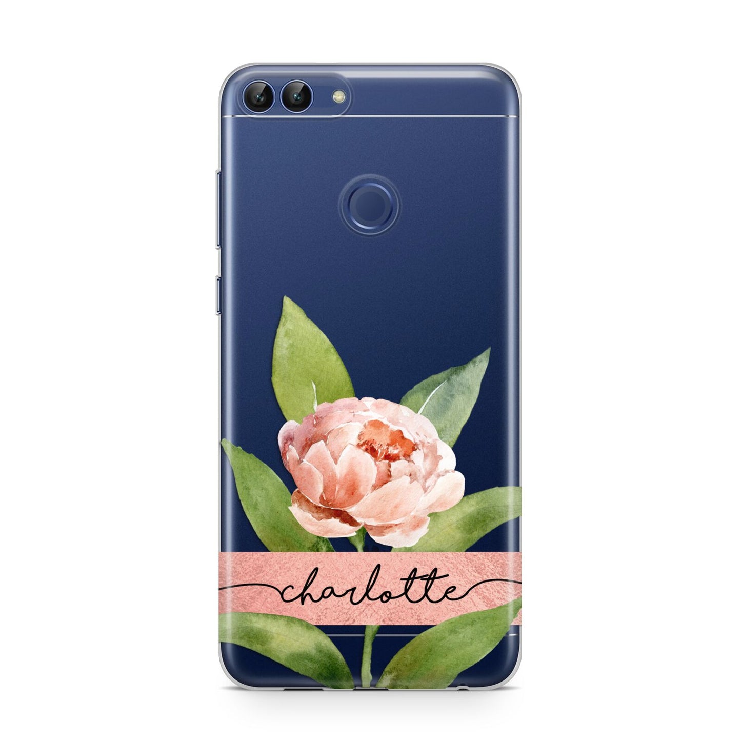 Personalised Pink Peony Huawei P Smart Case