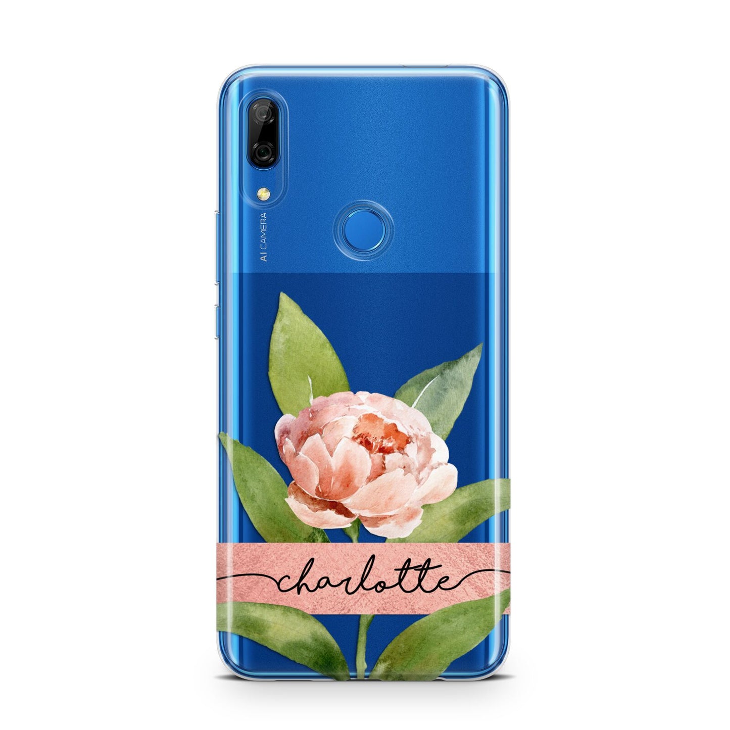 Personalised Pink Peony Huawei P Smart Z