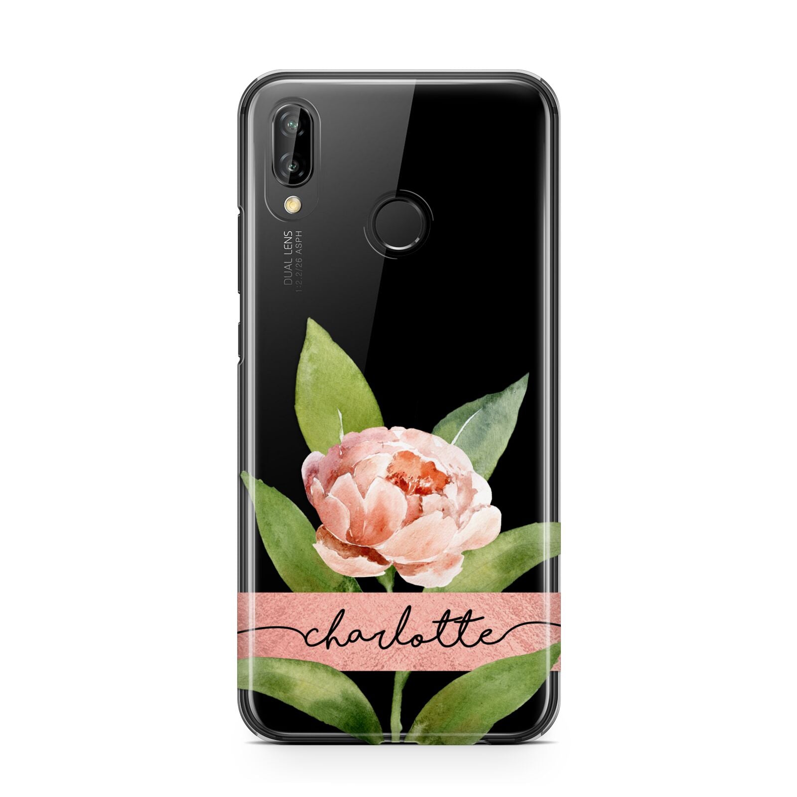 Personalised Pink Peony Huawei P20 Lite Phone Case