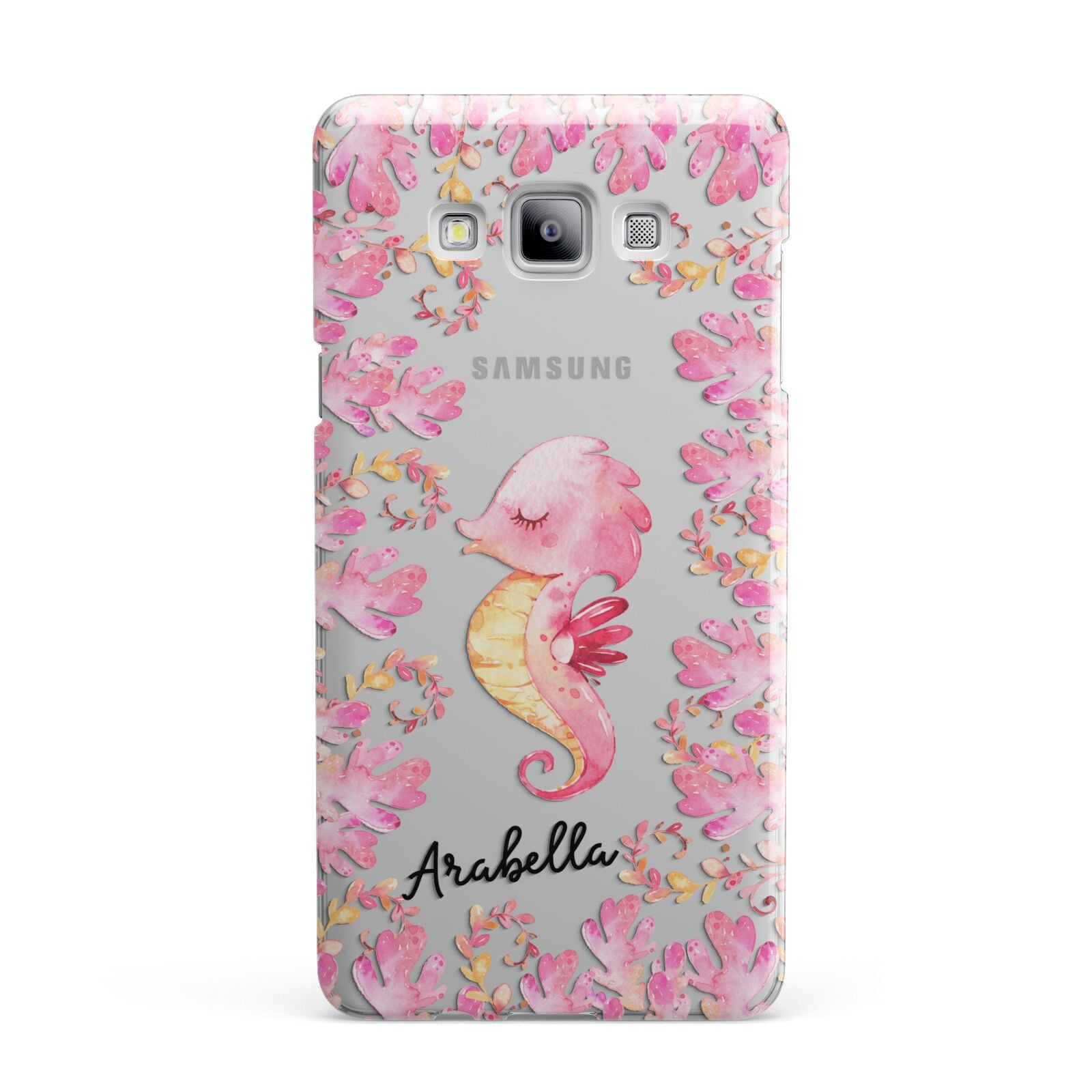 Personalised Pink Seahorse Samsung Galaxy A7 2015 Case