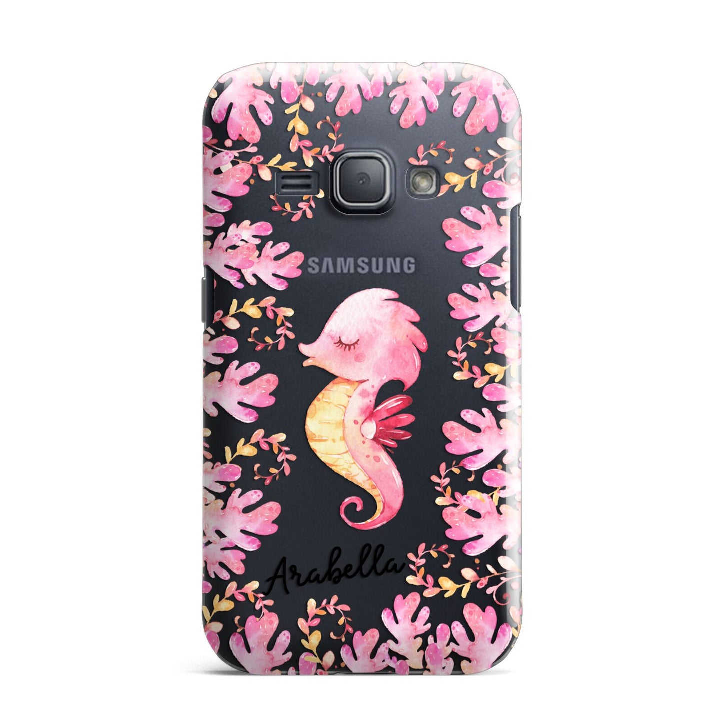 Personalised Pink Seahorse Samsung Galaxy J1 2016 Case