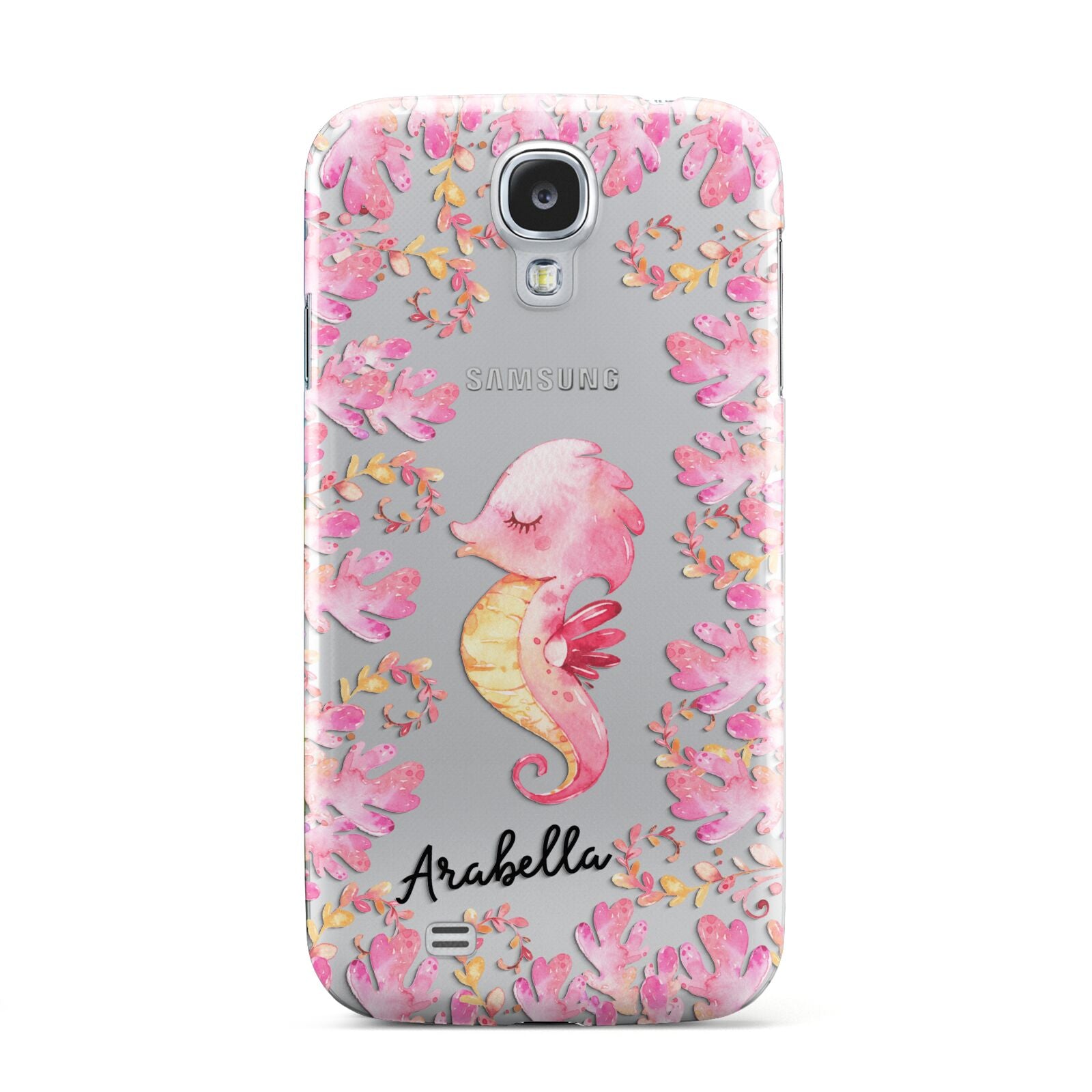 Personalised Pink Seahorse Samsung Galaxy S4 Case