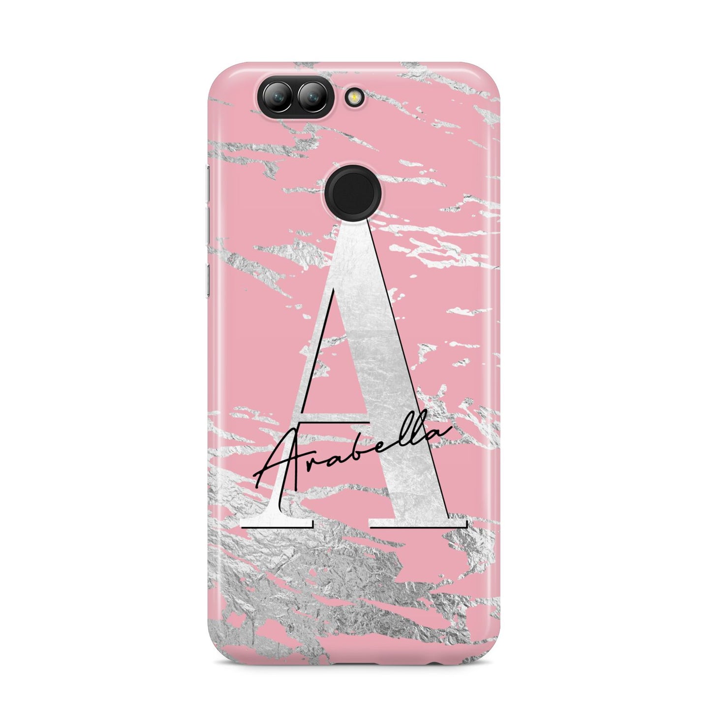 Personalised Pink Silver Huawei Nova 2s Phone Case