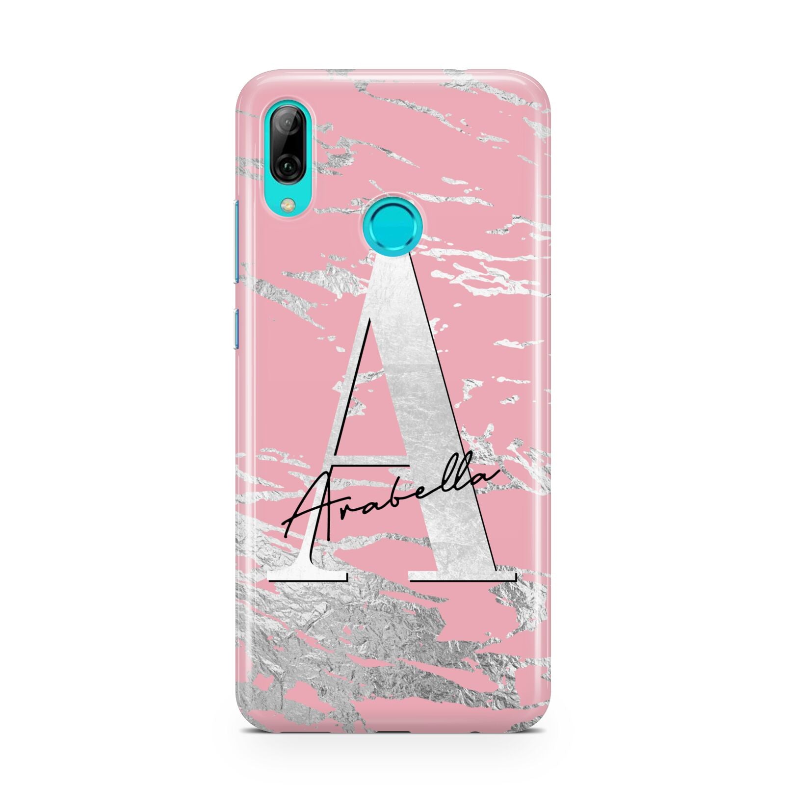 Personalised Pink Silver Huawei P Smart 2019 Case