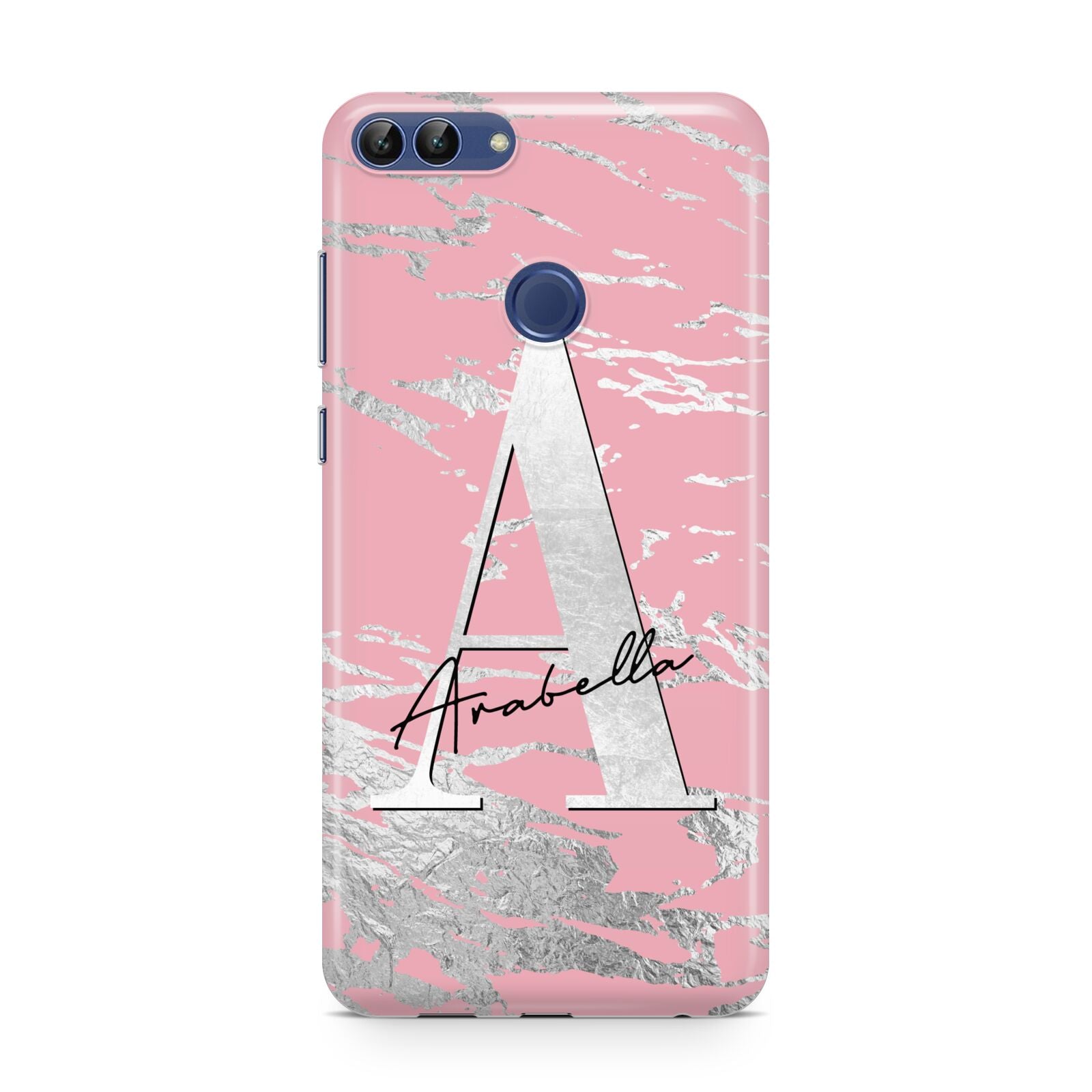 Personalised Pink Silver Huawei P Smart Case