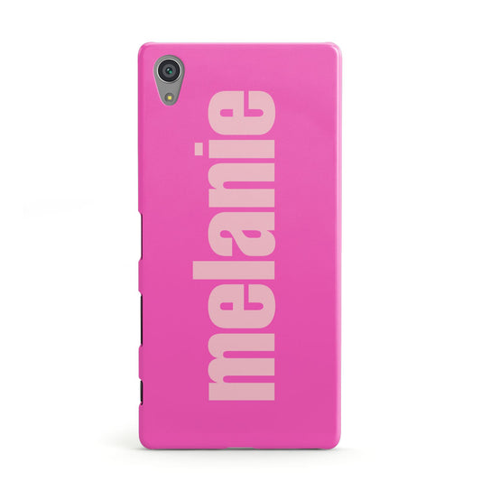 Personalised Pink Sony Xperia Case