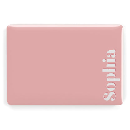 Personalised Pink Text Apple MacBook Case