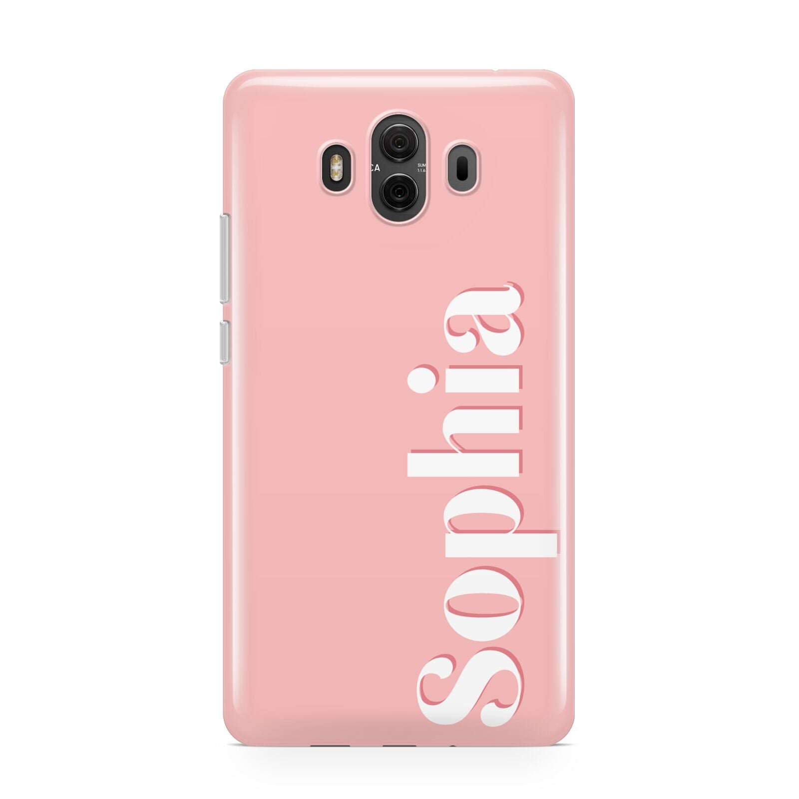 Personalised Pink Text Huawei Mate 10 Protective Phone Case