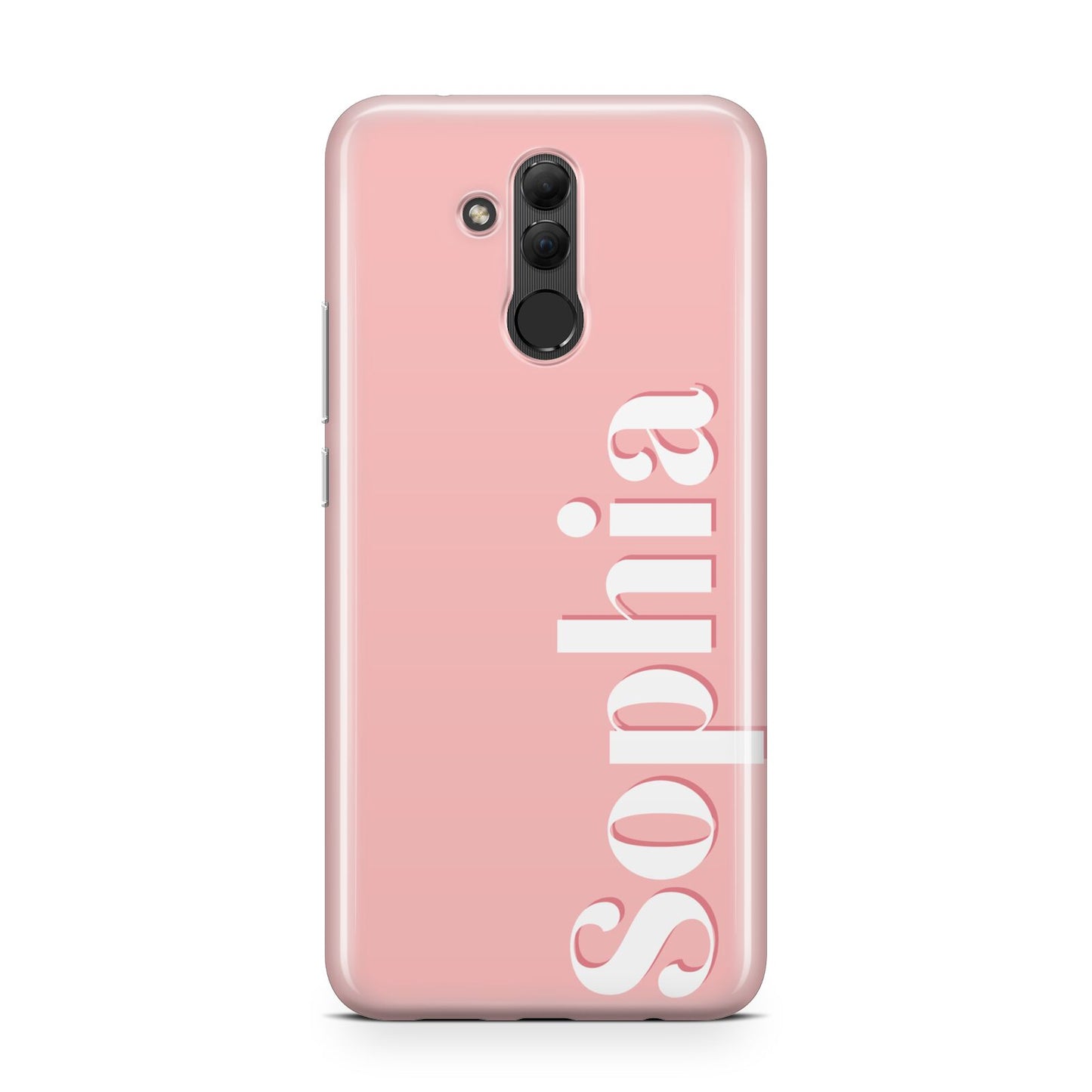 Personalised Pink Text Huawei Mate 20 Lite