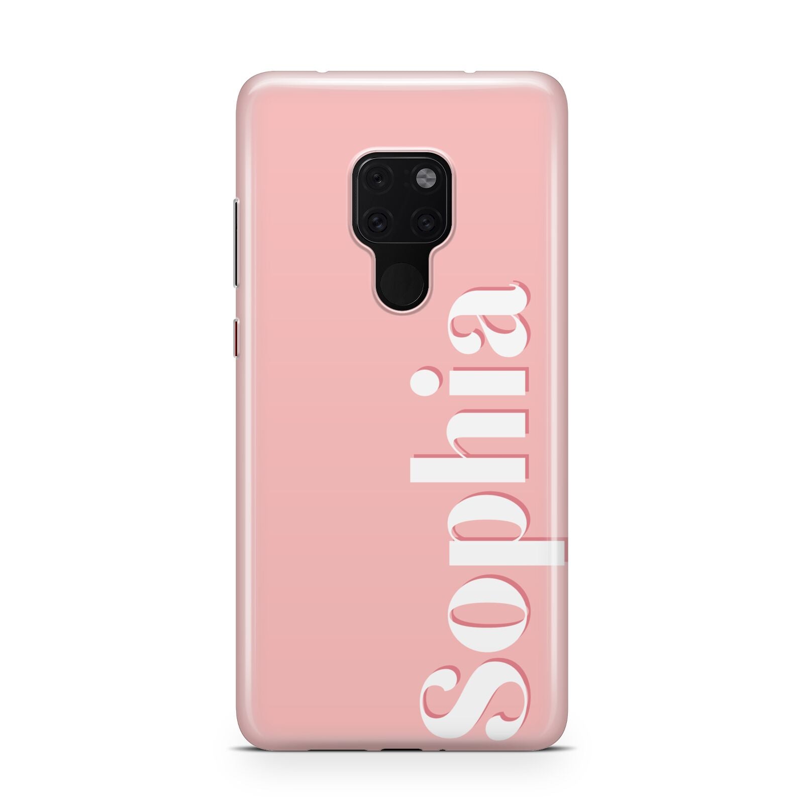 Personalised Pink Text Huawei Mate 20 Phone Case