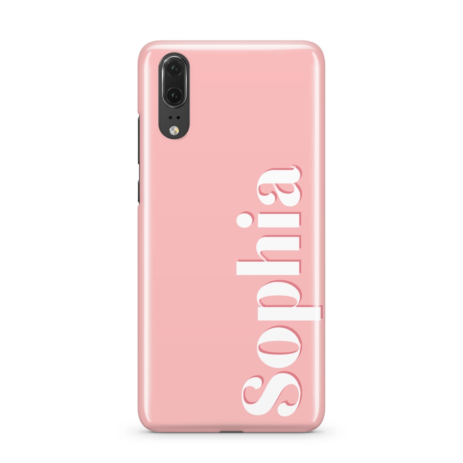 Personalised Pink Text Huawei P20 Phone Case