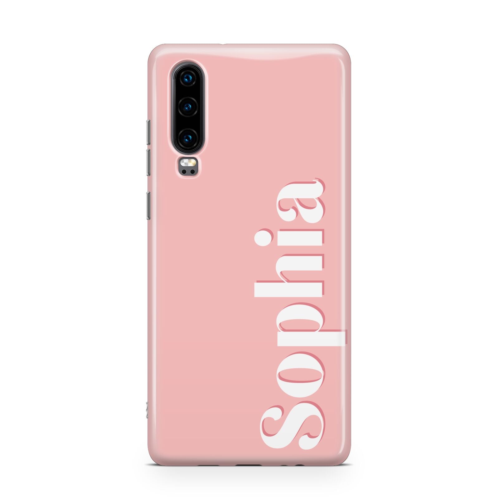 Personalised Pink Text Huawei P30 Phone Case