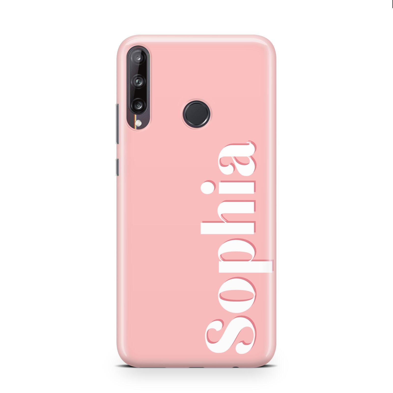 Personalised Pink Text Huawei P40 Lite E Phone Case