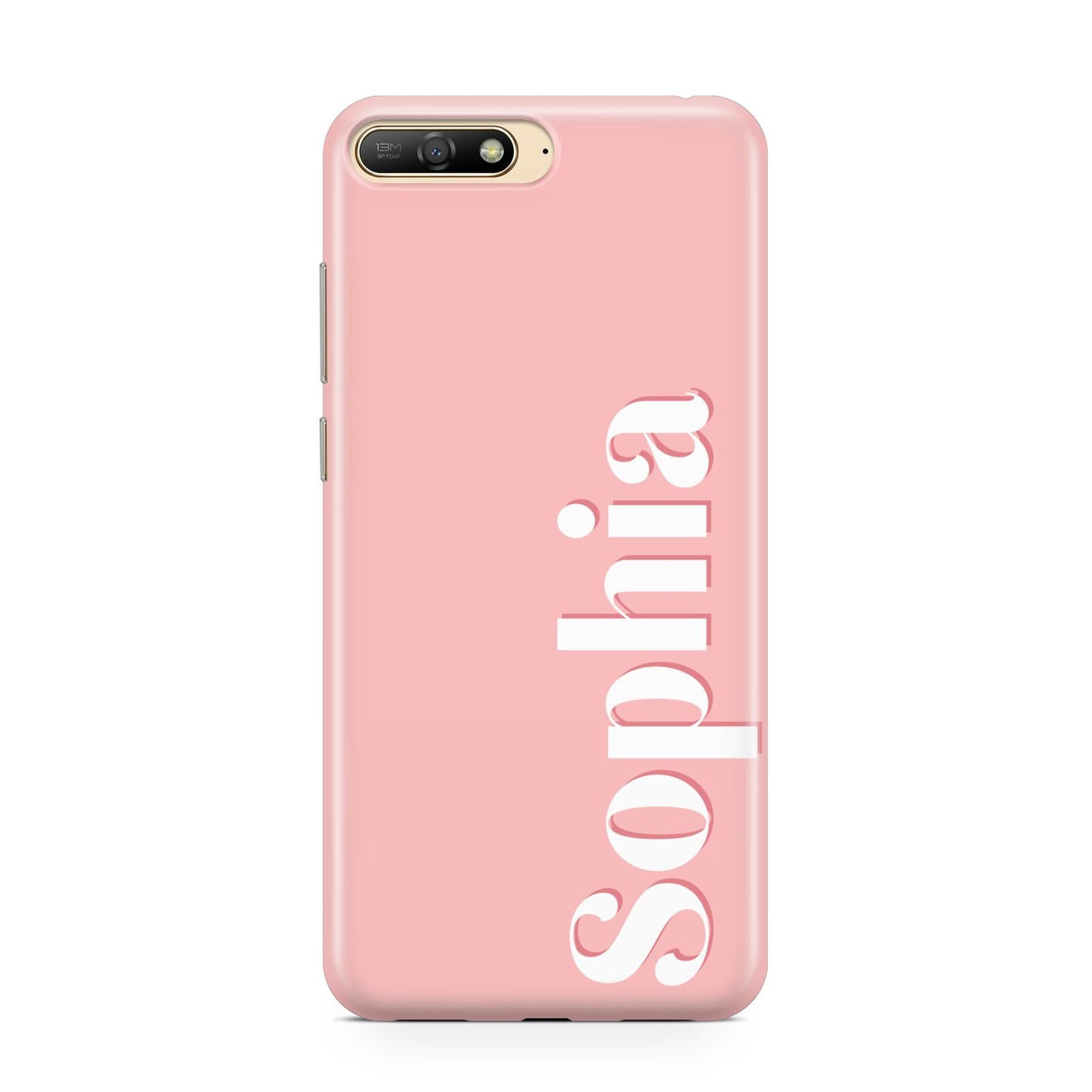 Personalised Pink Text Huawei Y6 2018