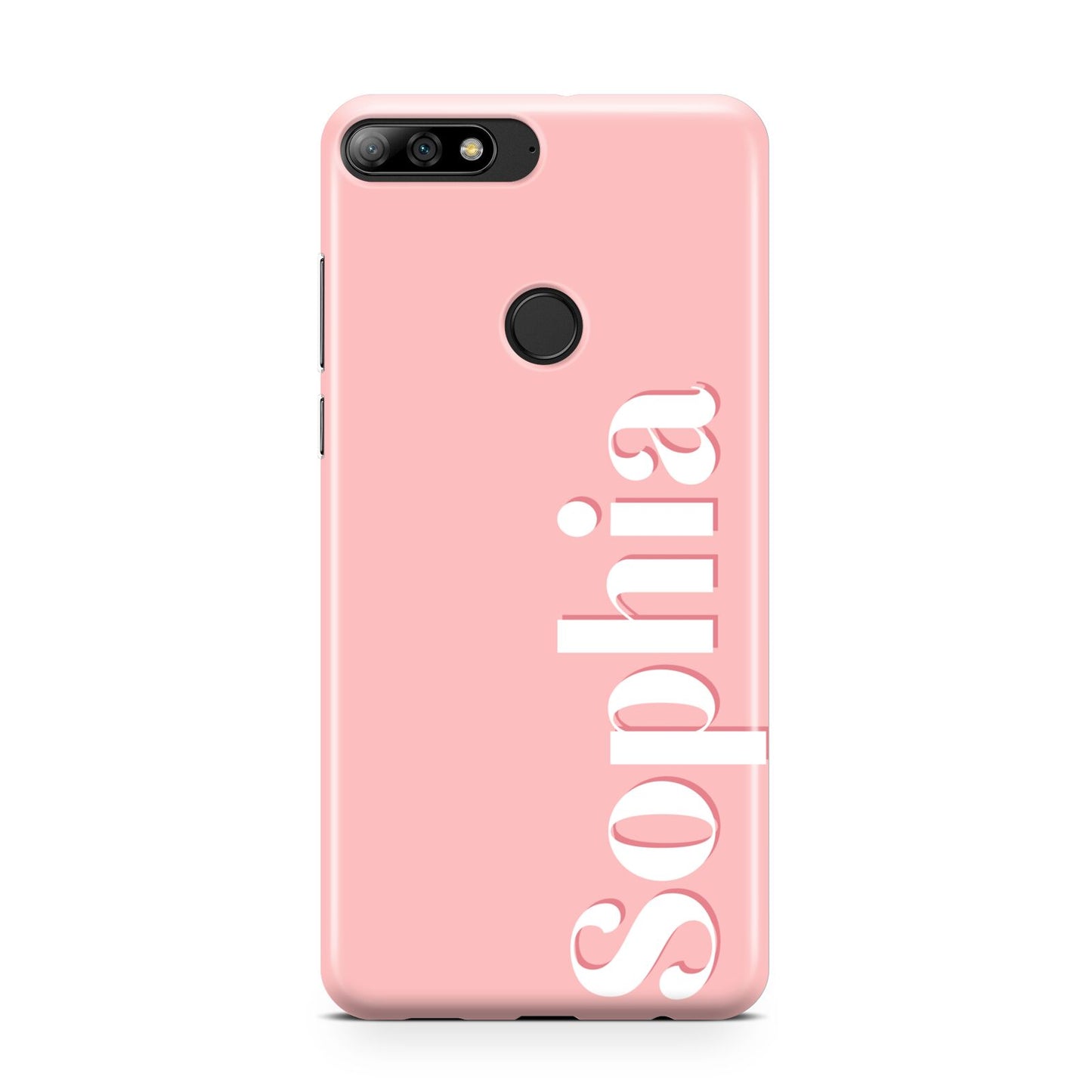 Personalised Pink Text Huawei Y7 2018