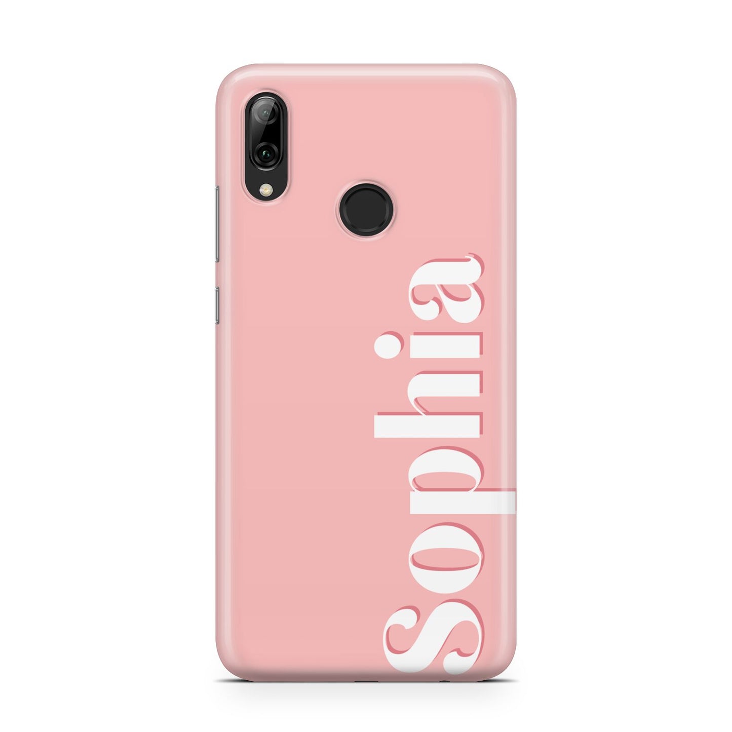 Personalised Pink Text Huawei Y7 2019