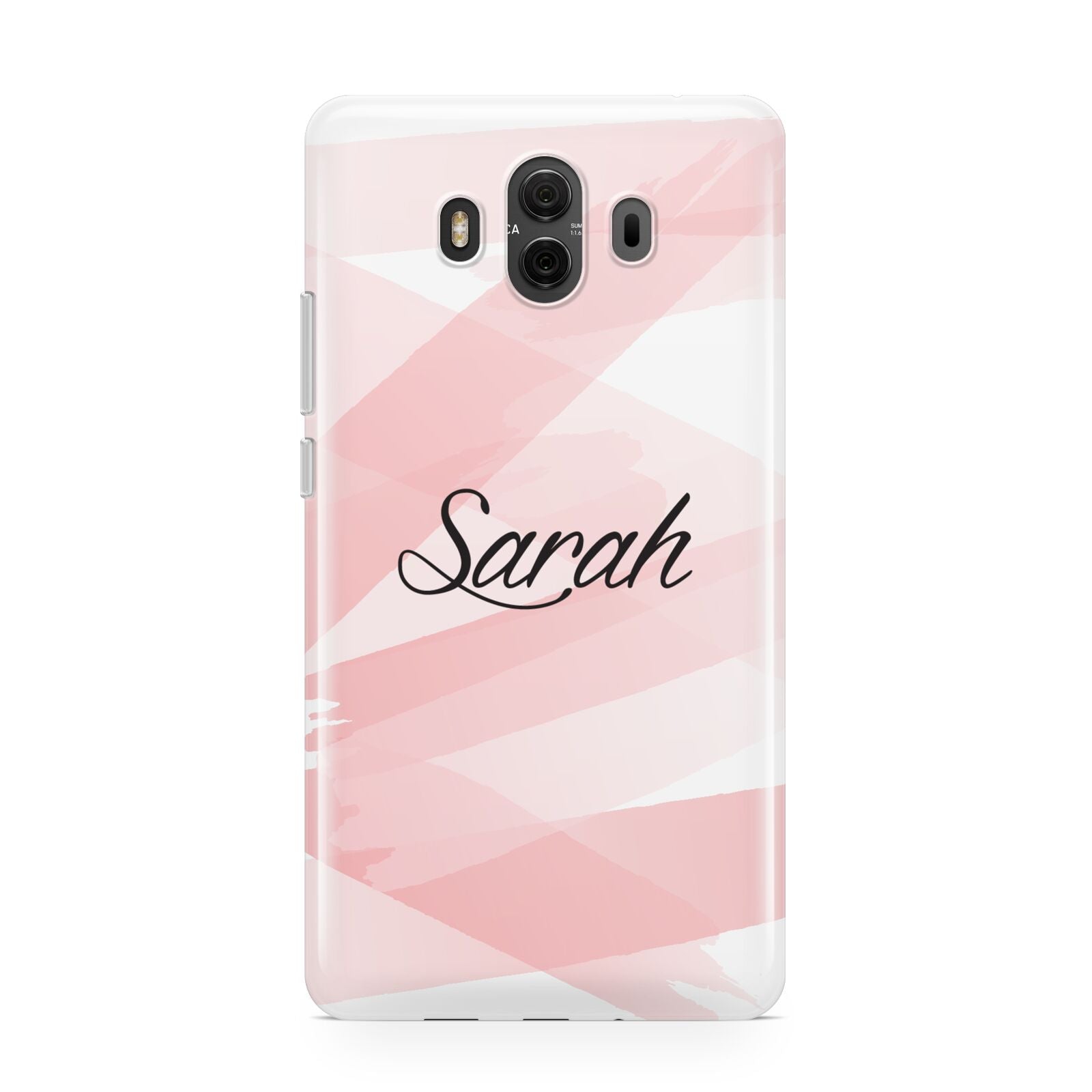 Personalised Pink Watercolour Name Huawei Mate 10 Protective Phone Case