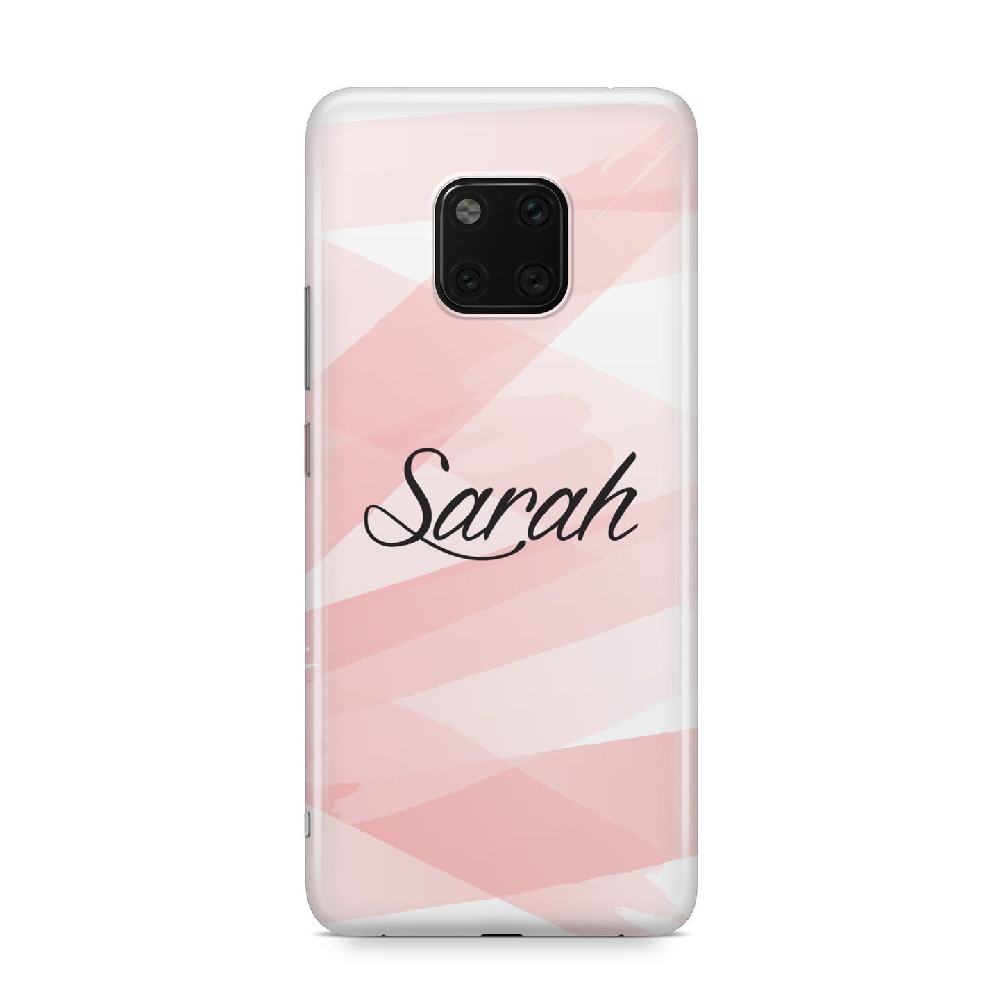 Personalised Pink Watercolour Name Huawei Mate 20 Pro Phone Case