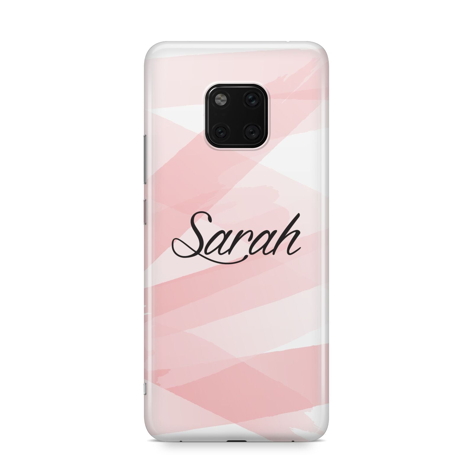 Personalised Pink Watercolour Name Huawei Mate 20 Pro Phone Case