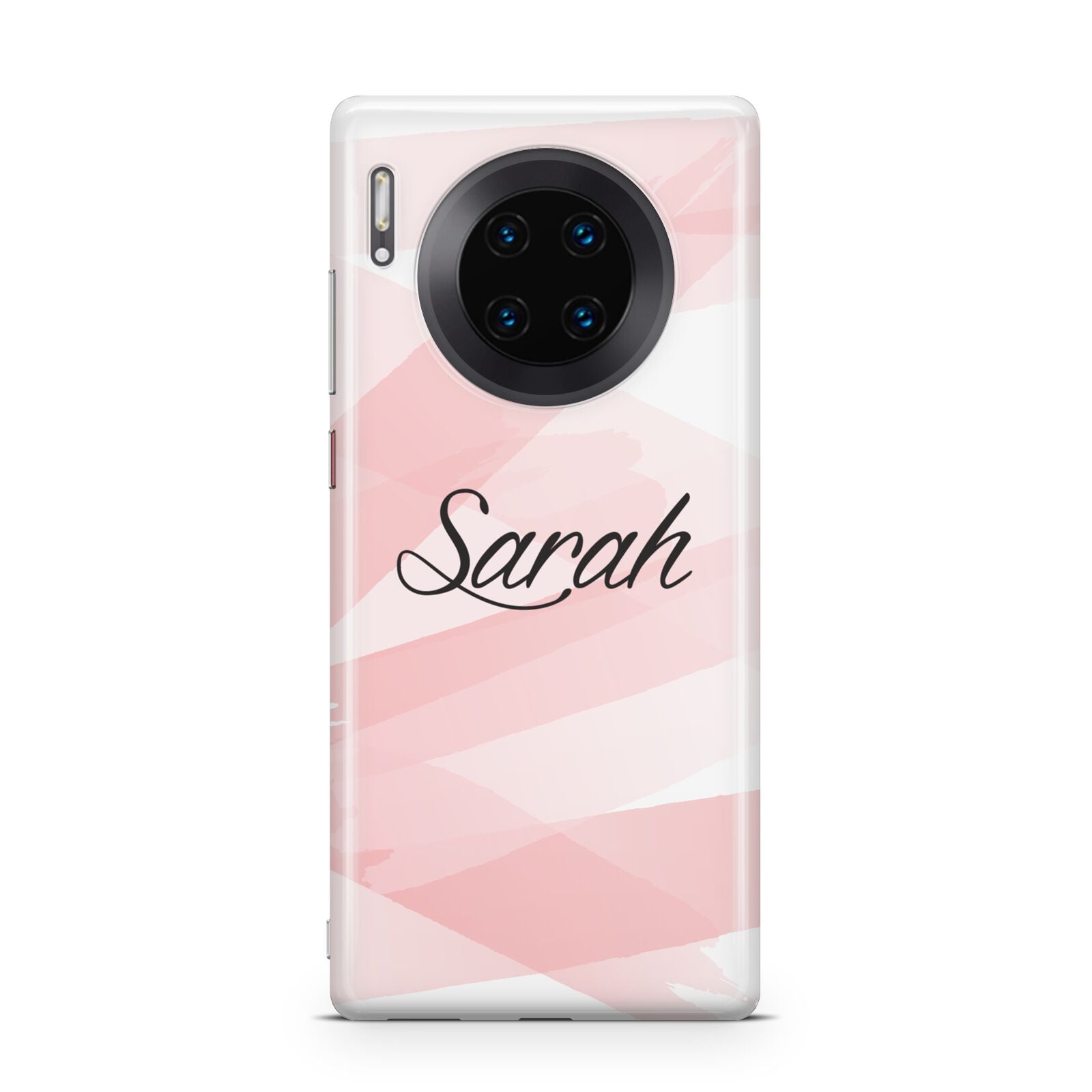 Personalised Pink Watercolour Name Huawei Mate 30 Pro Phone Case