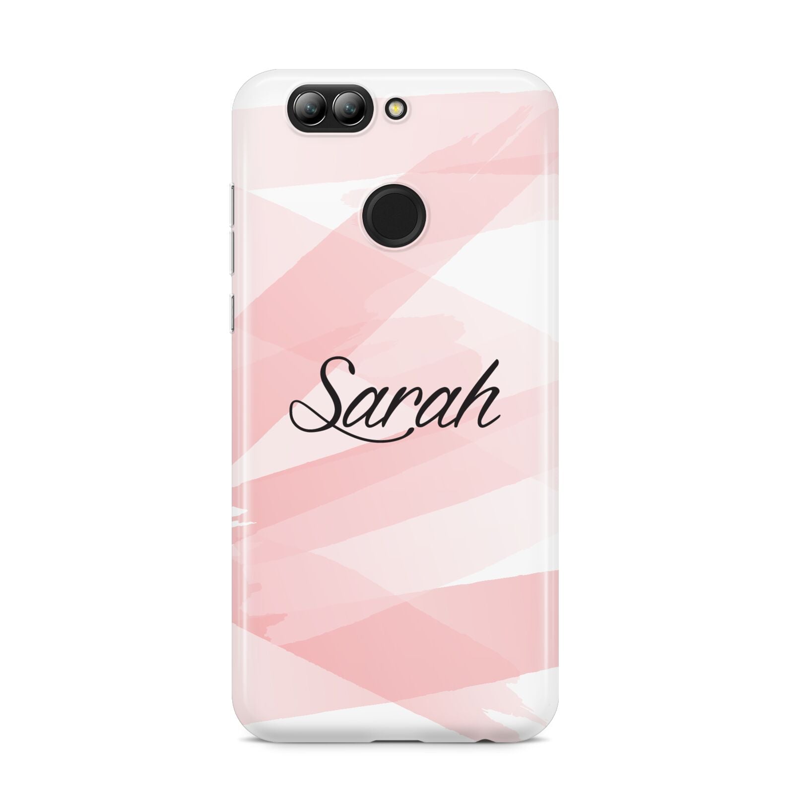 Personalised Pink Watercolour Name Huawei Nova 2s Phone Case