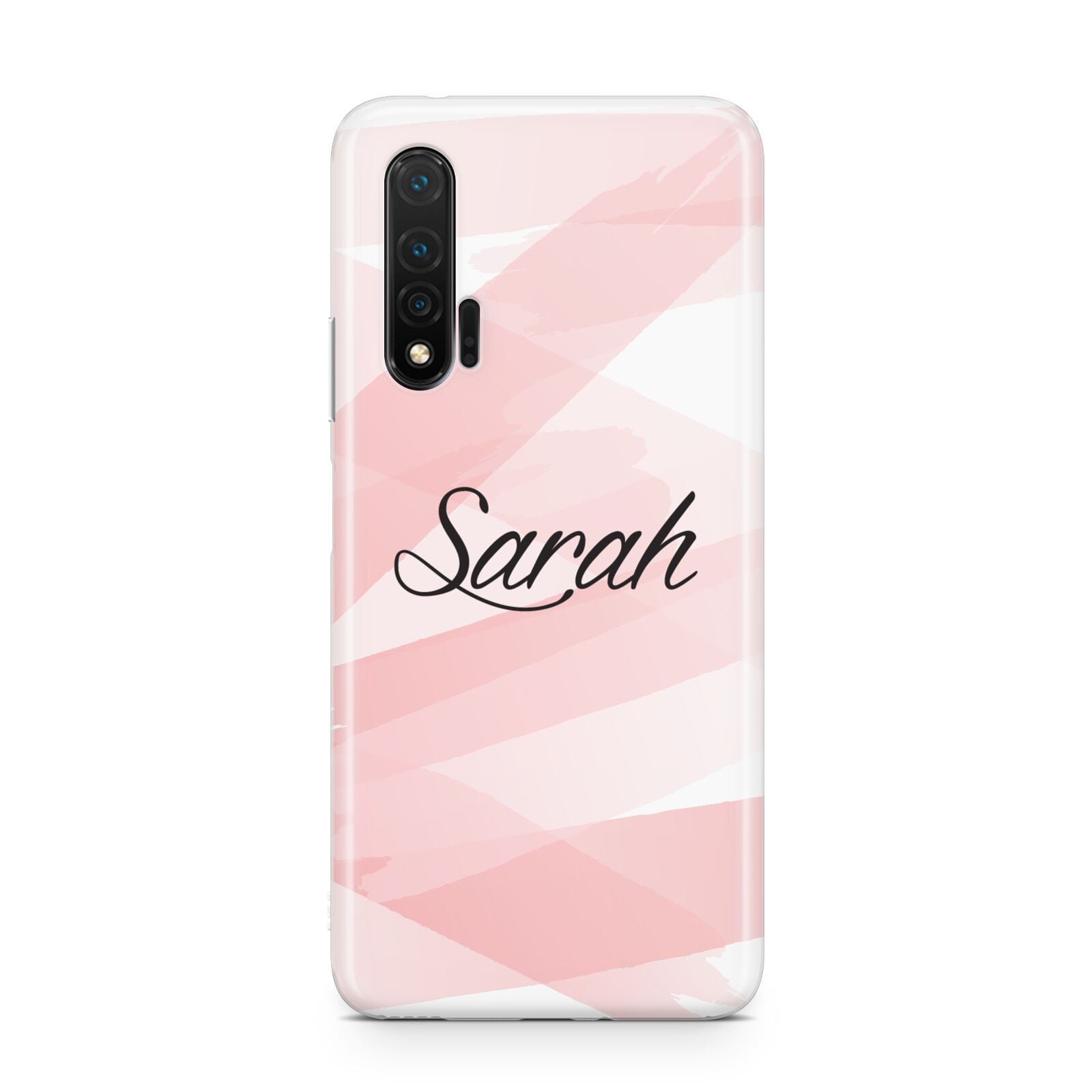 Personalised Pink Watercolour Name Huawei Nova 6 Phone Case