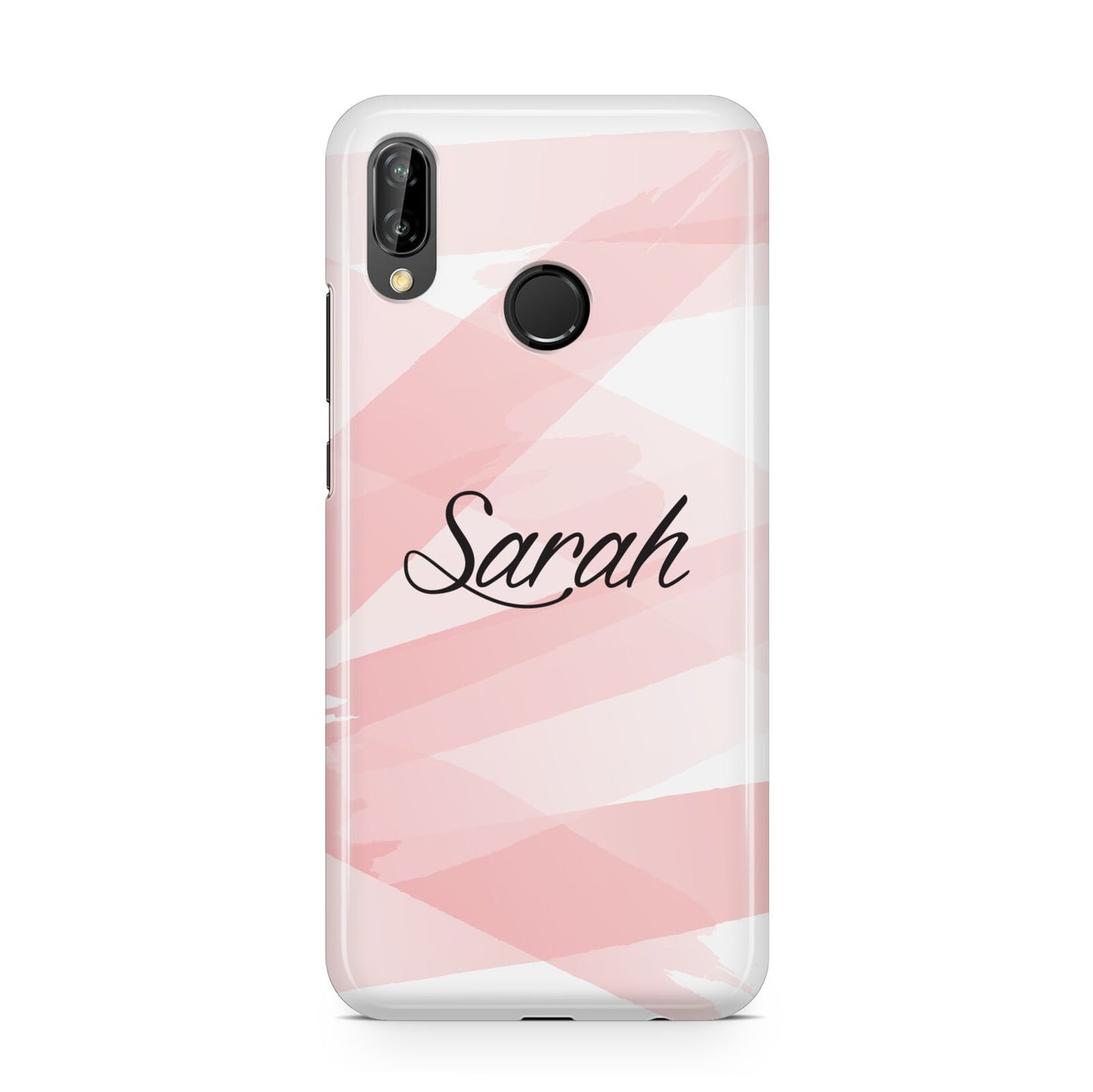 Personalised Pink Watercolour Name Huawei P20 Lite Phone Case