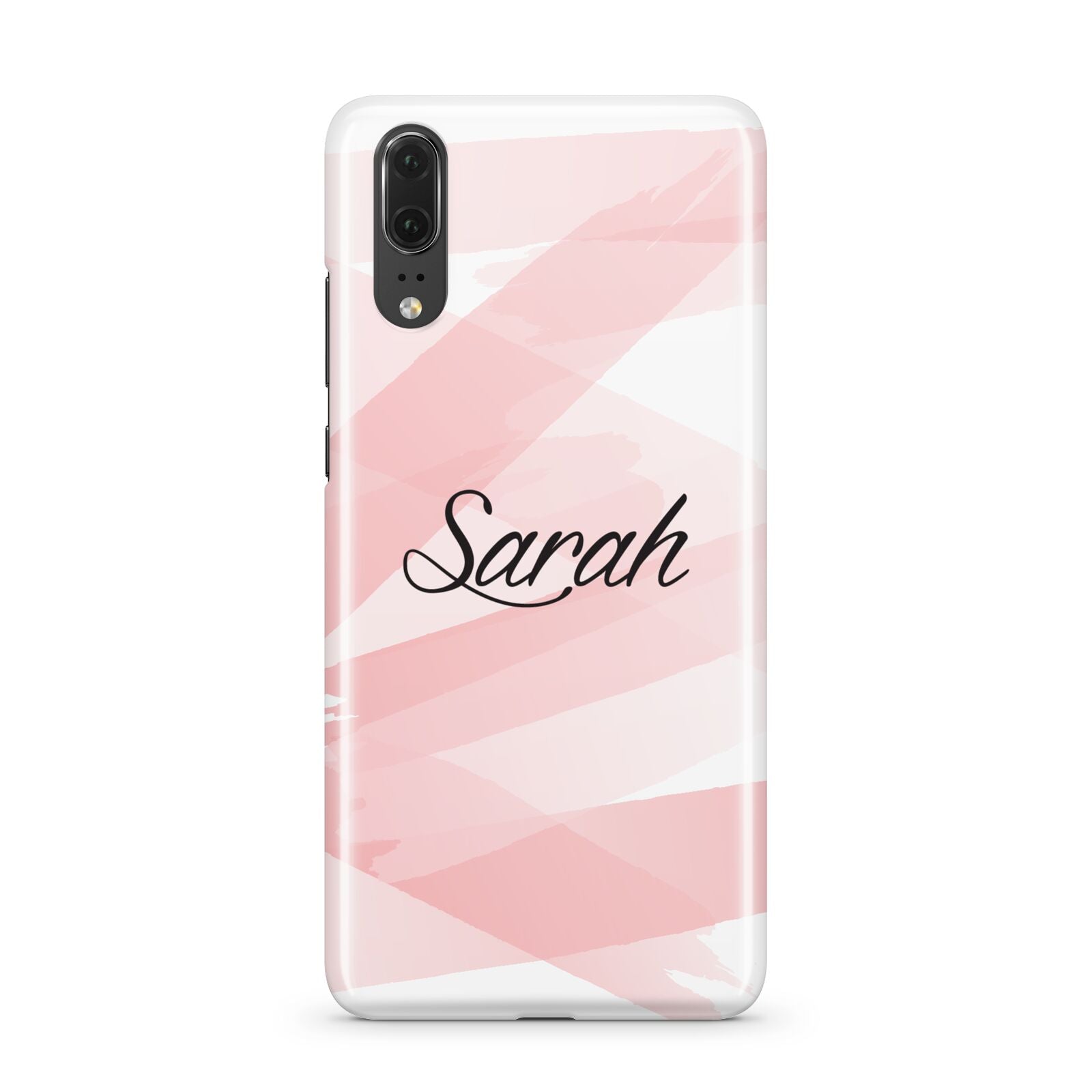 Personalised Pink Watercolour Name Huawei P20 Phone Case