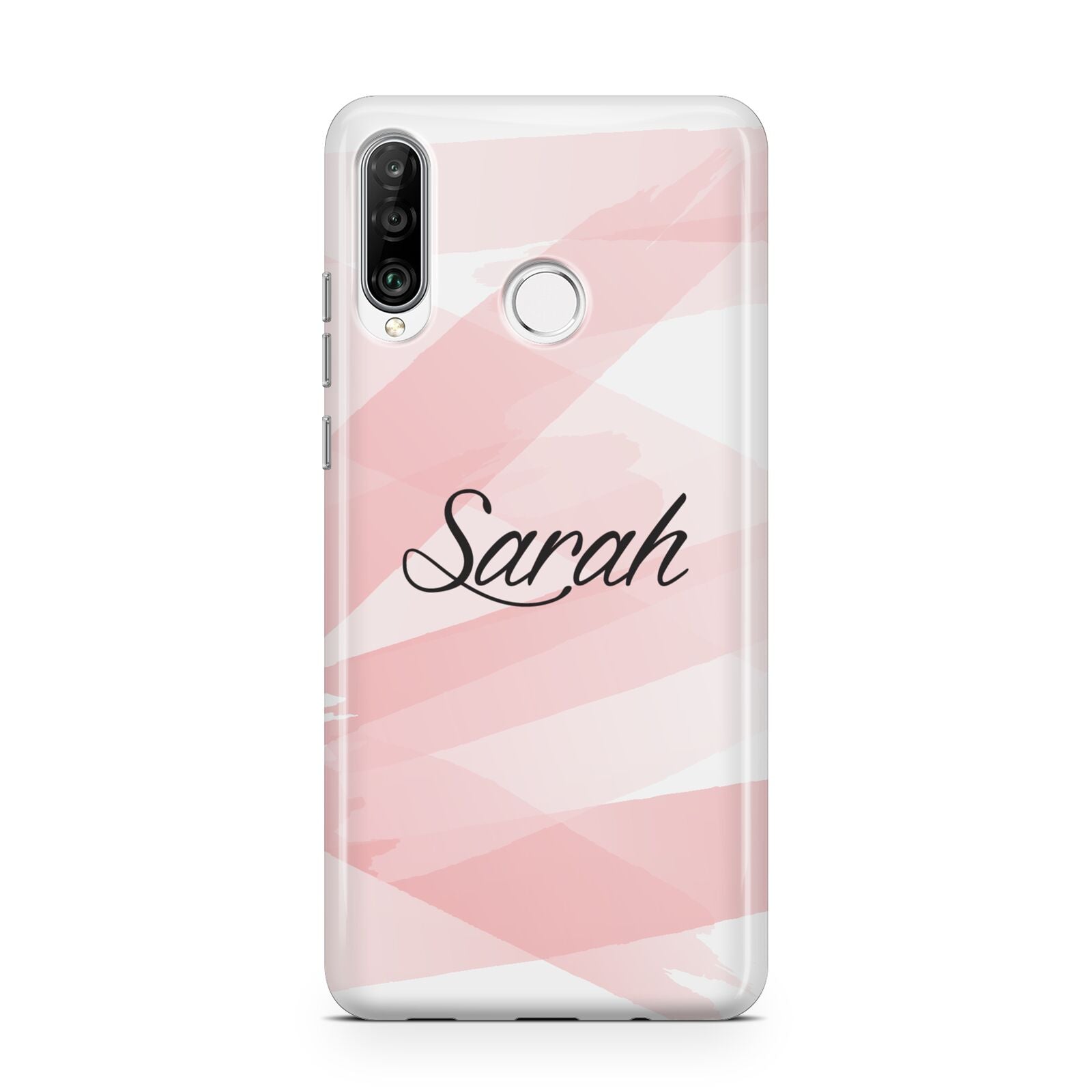 Personalised Pink Watercolour Name Huawei P30 Lite Phone Case