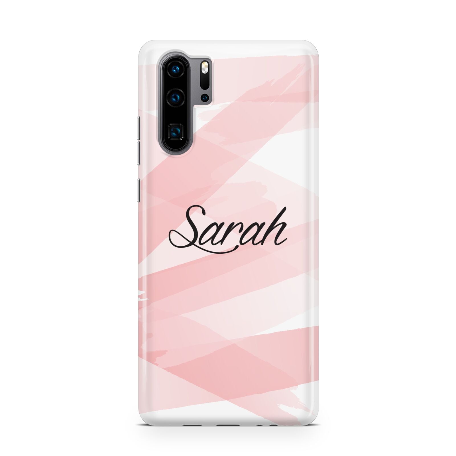 Personalised Pink Watercolour Name Huawei P30 Pro Phone Case