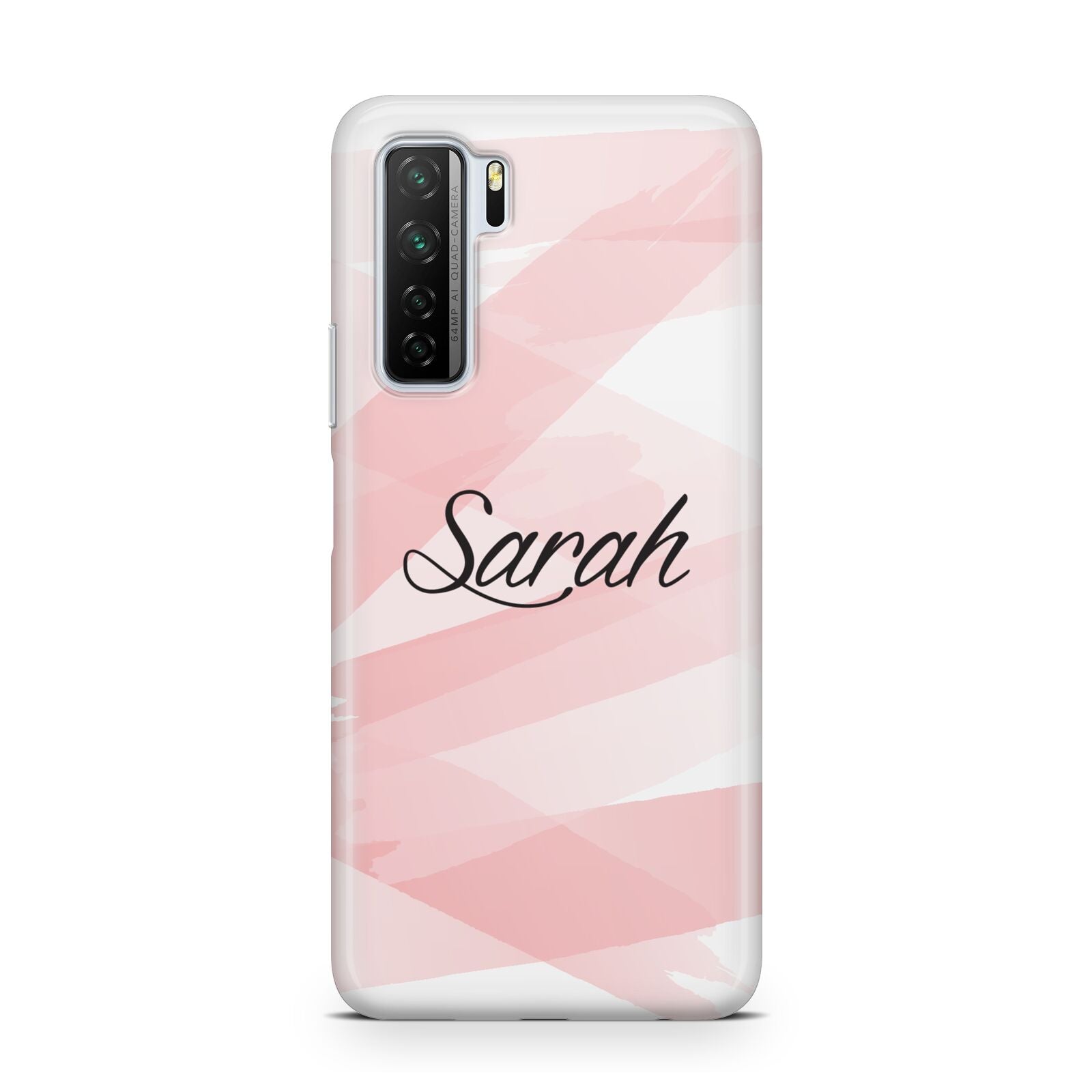 Personalised Pink Watercolour Name Huawei P40 Lite 5G Phone Case