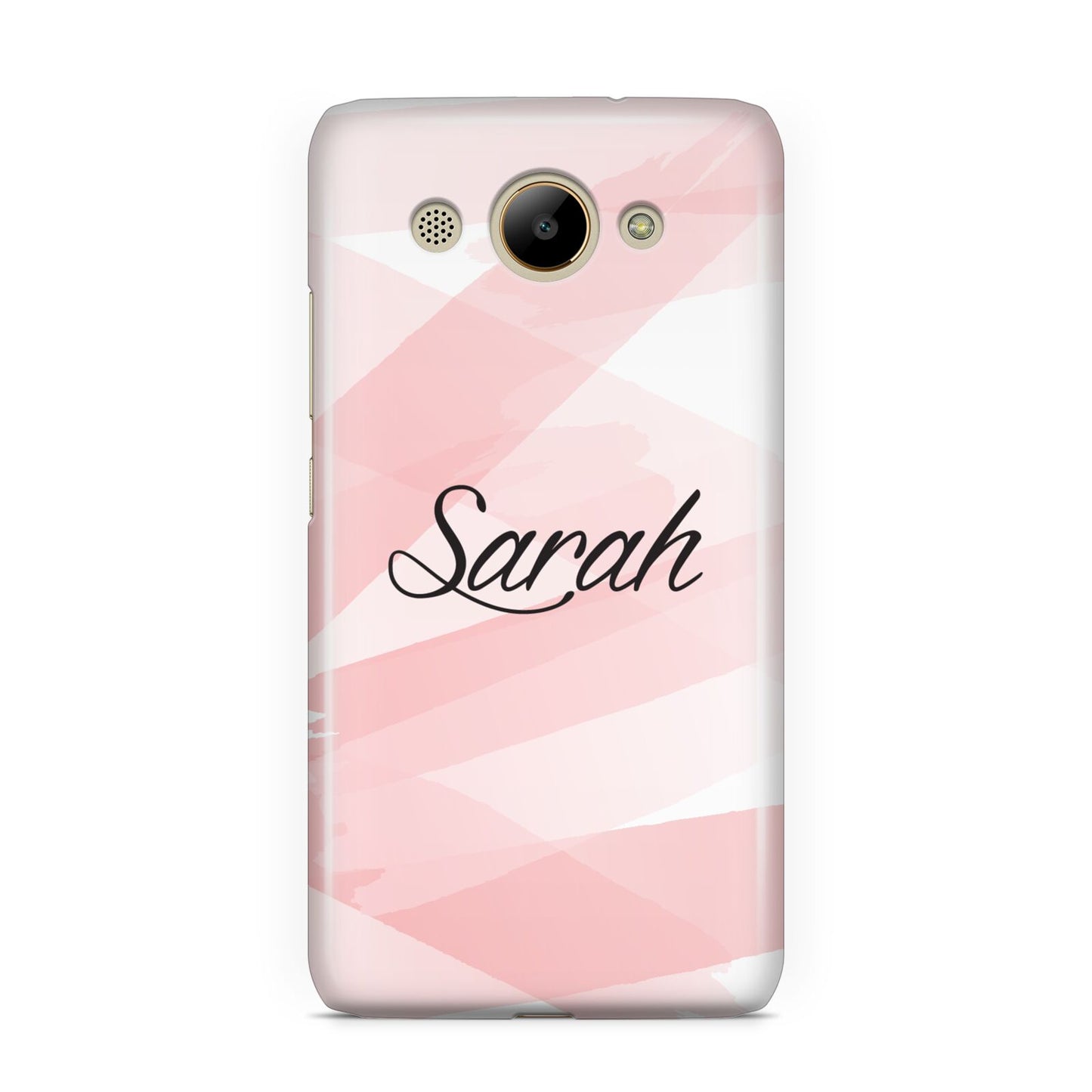 Personalised Pink Watercolour Name Huawei Y3 2017