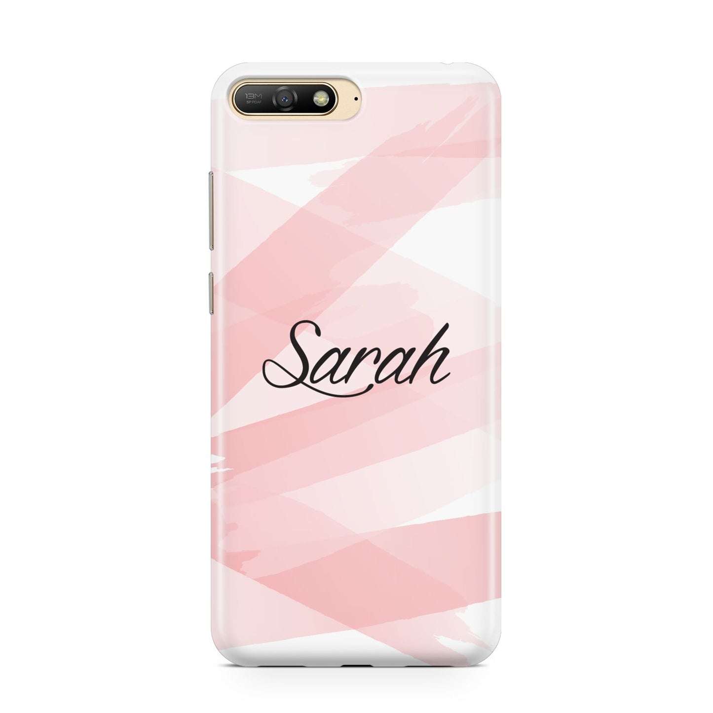 Personalised Pink Watercolour Name Huawei Y6 2018