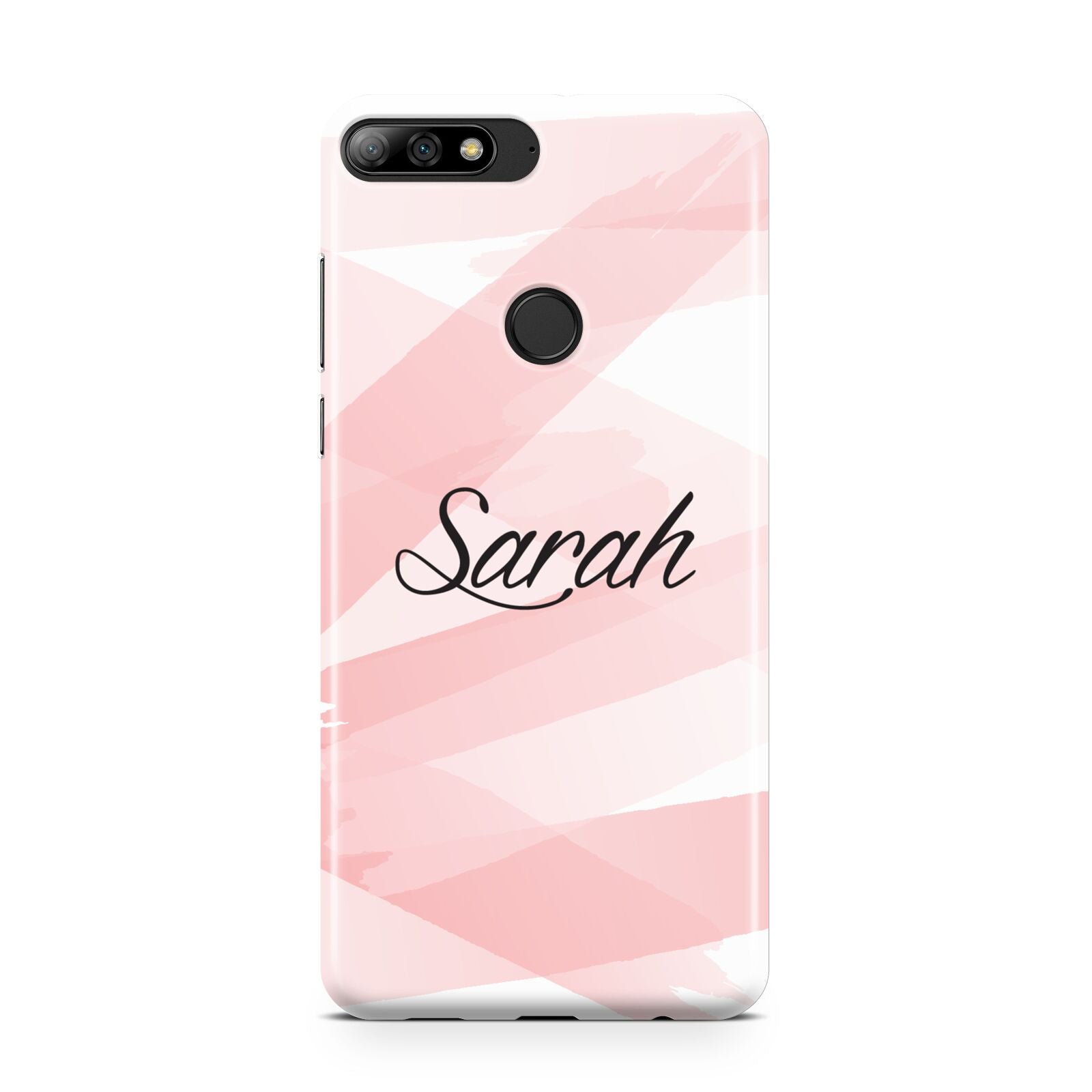 Personalised Pink Watercolour Name Huawei Y7 2018