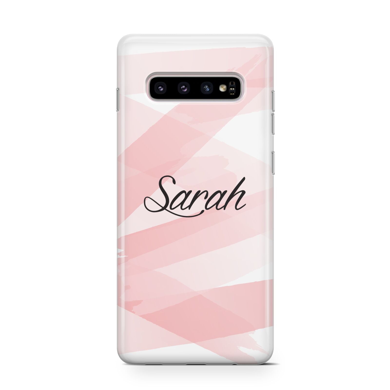 Personalised Pink Watercolour Name Protective Samsung Galaxy Case