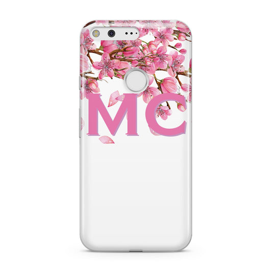 Personalised Pink White Blossom Google Pixel Case