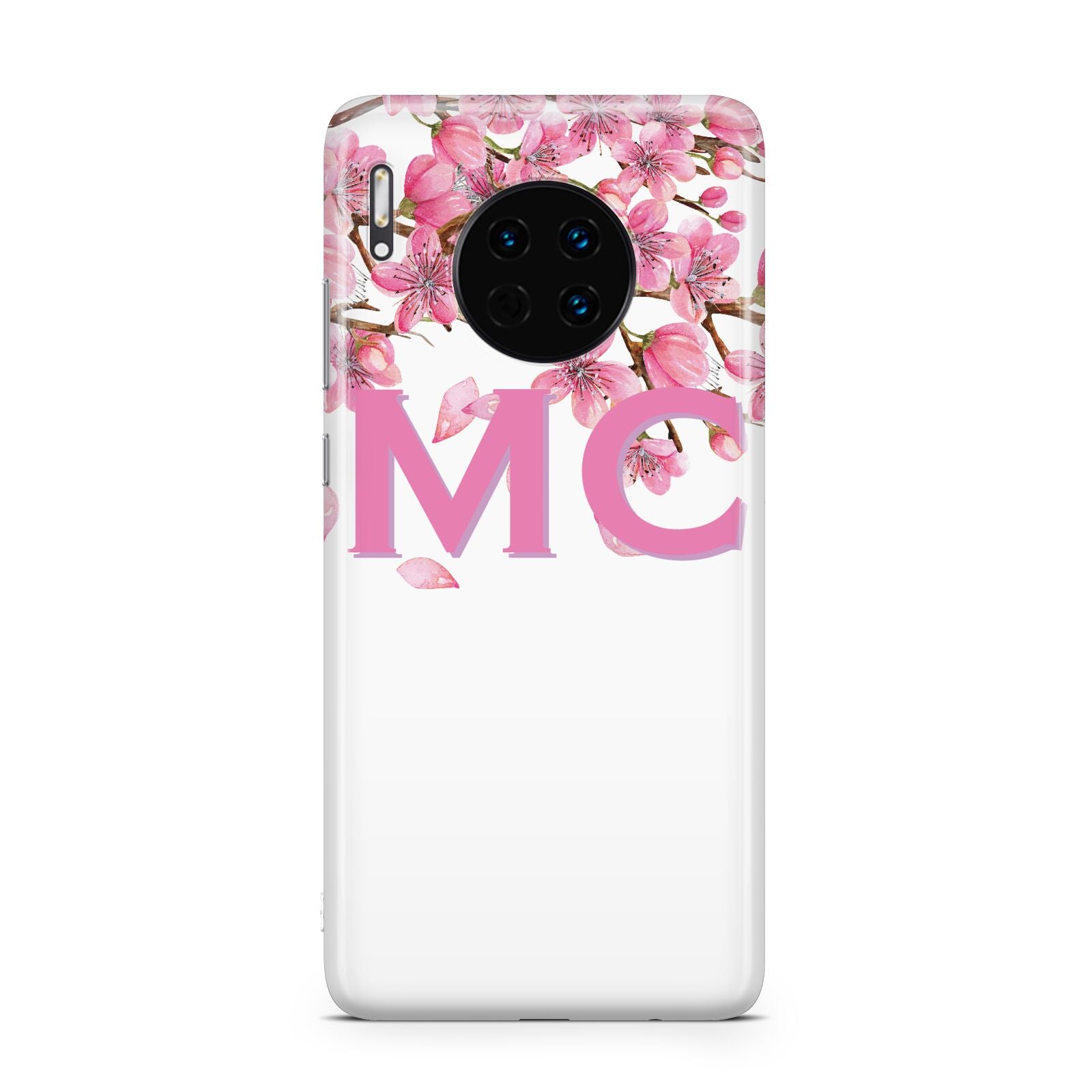 Personalised Pink White Blossom Huawei Mate 30