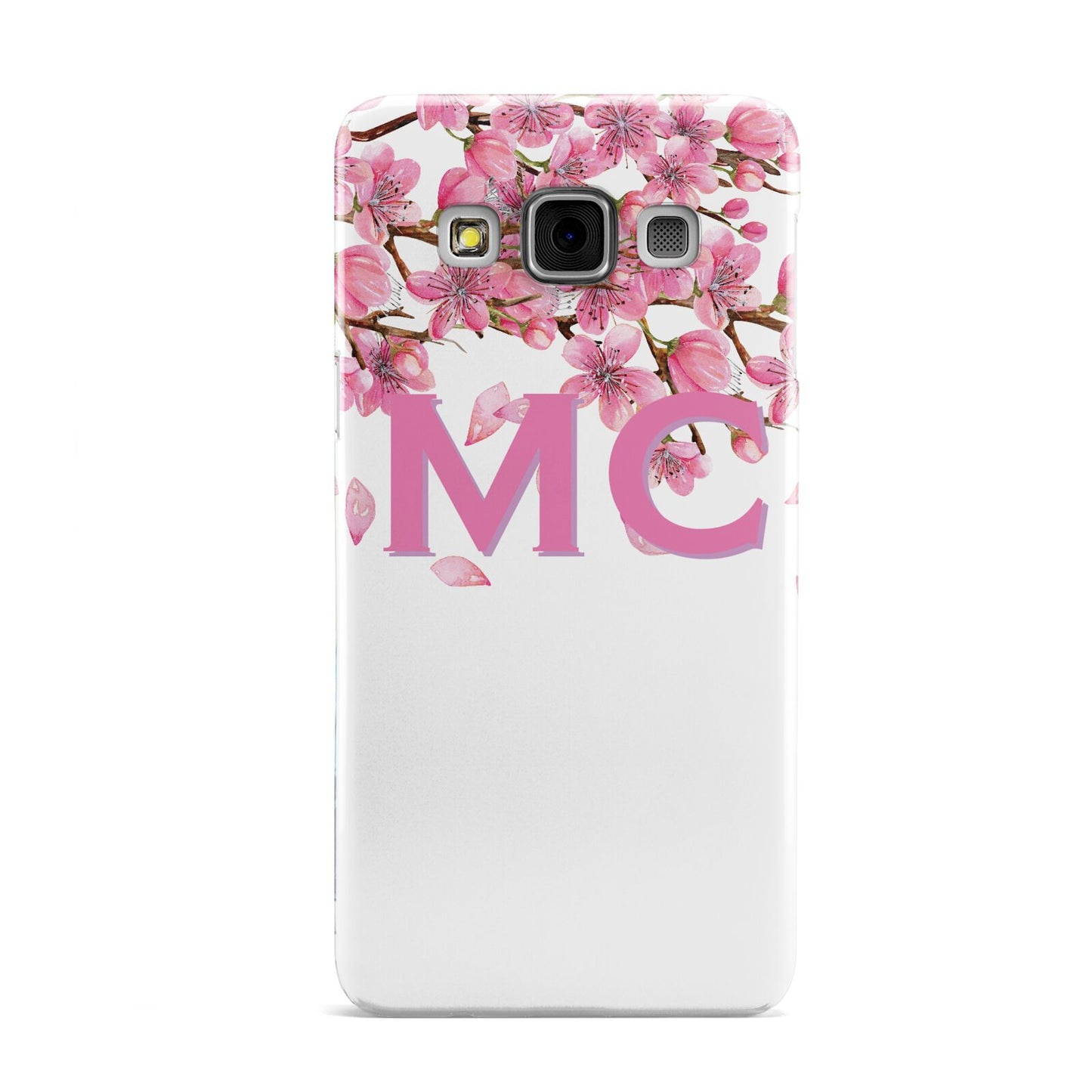 Personalised Pink White Blossom Samsung Galaxy A3 Case