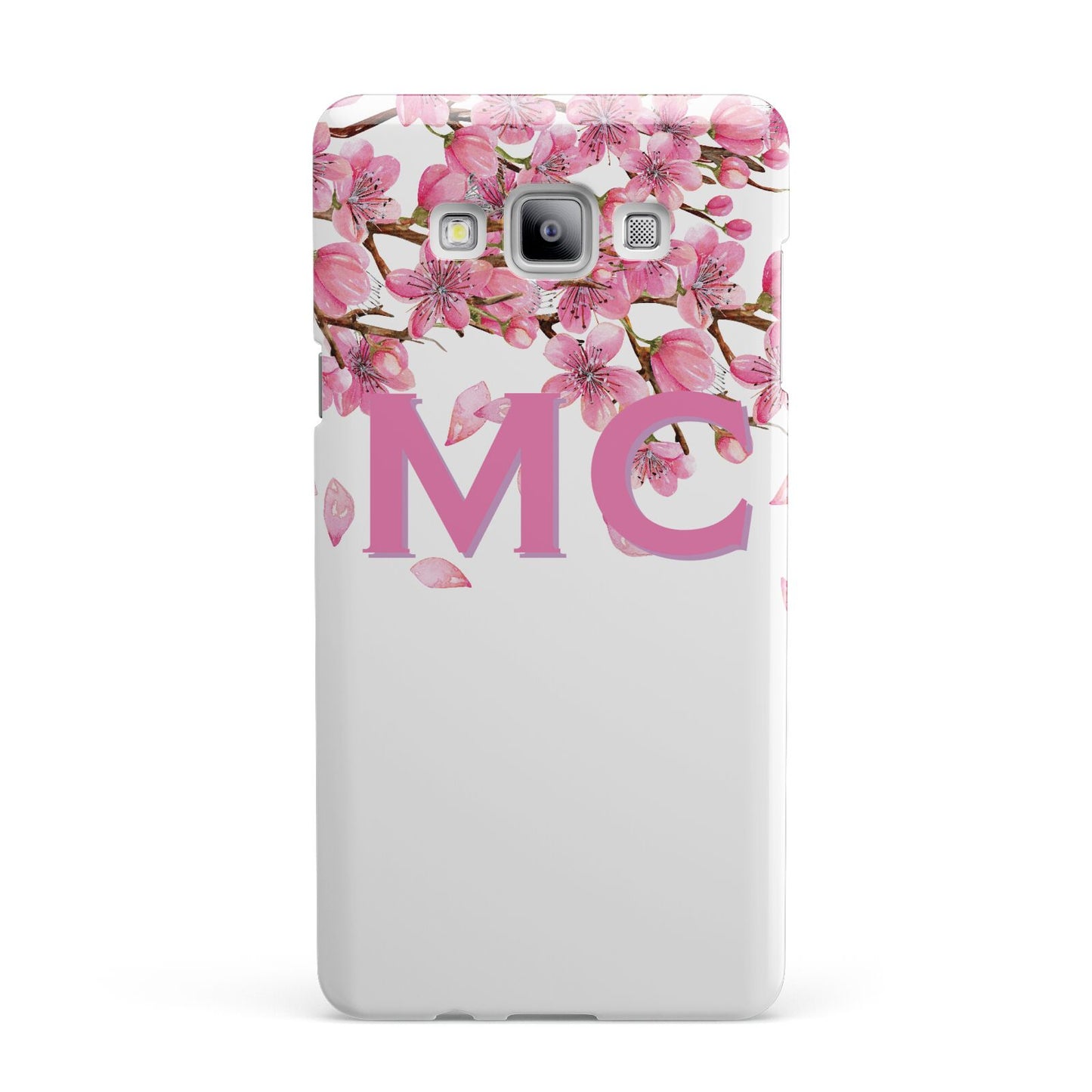 Personalised Pink White Blossom Samsung Galaxy A7 2015 Case