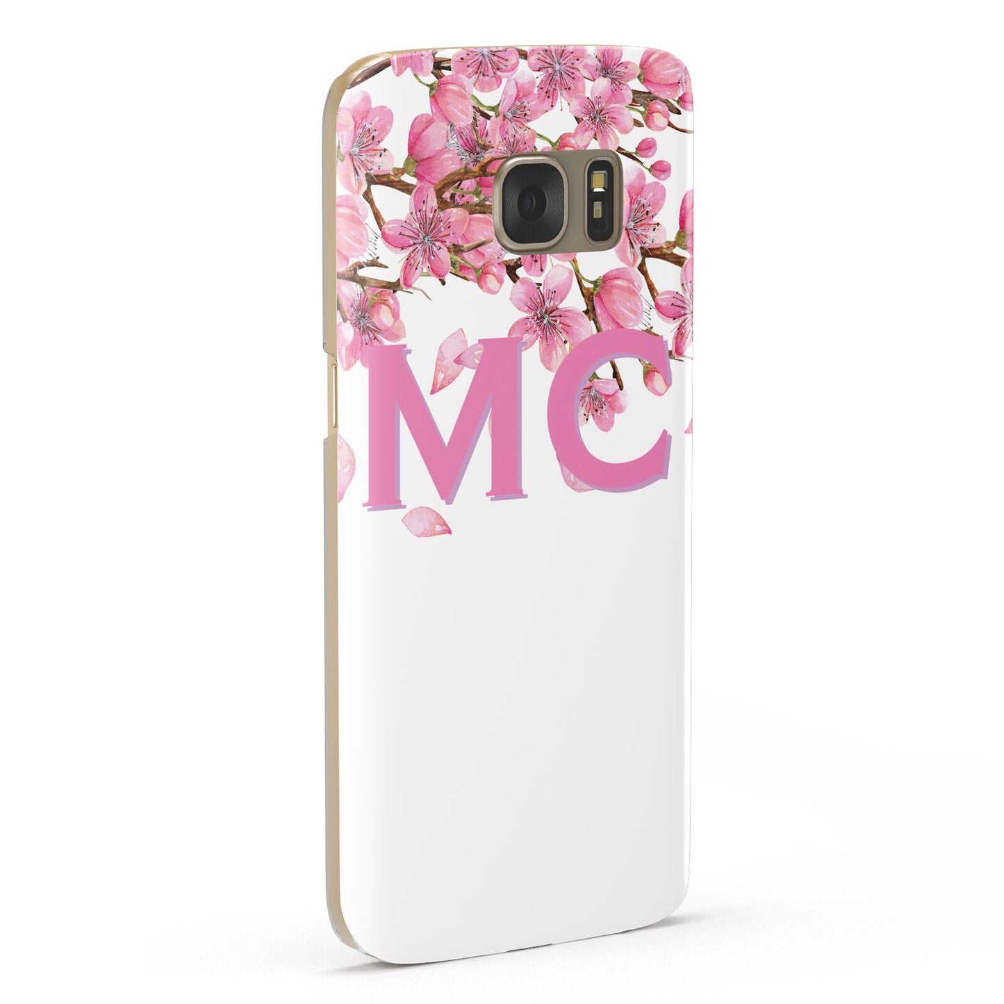 Personalised Pink White Blossom Samsung Galaxy Case Fourty Five Degrees