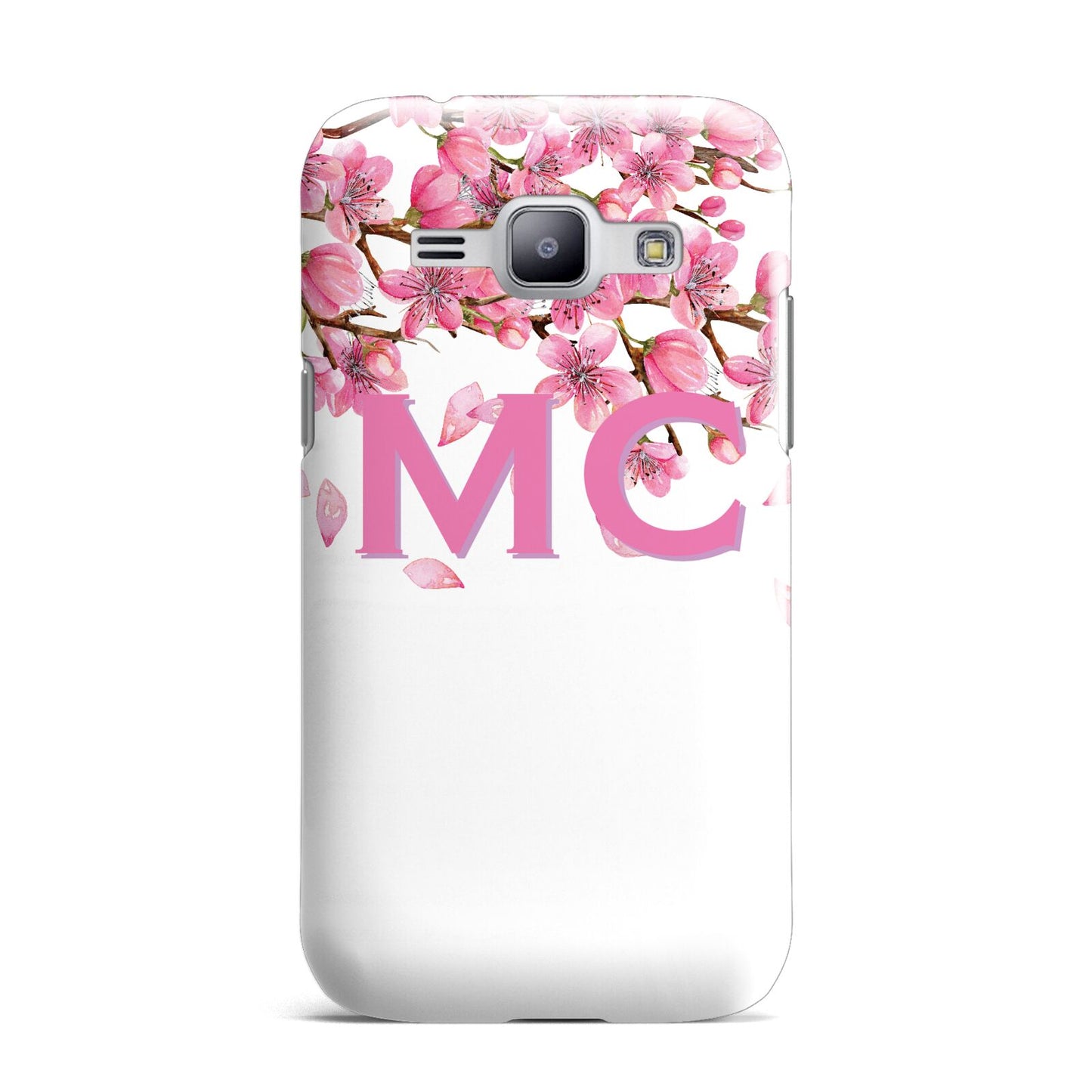 Personalised Pink White Blossom Samsung Galaxy J1 2015 Case